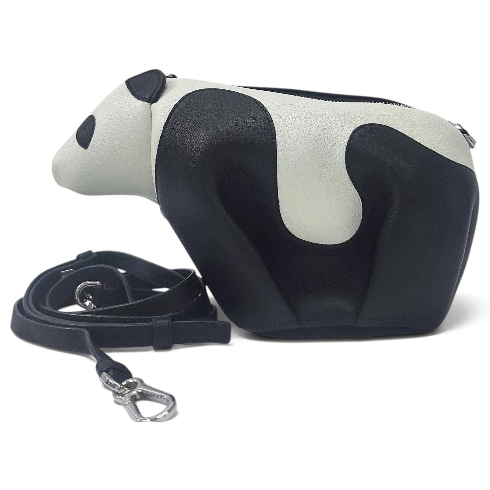 Animals leather crossbody bag