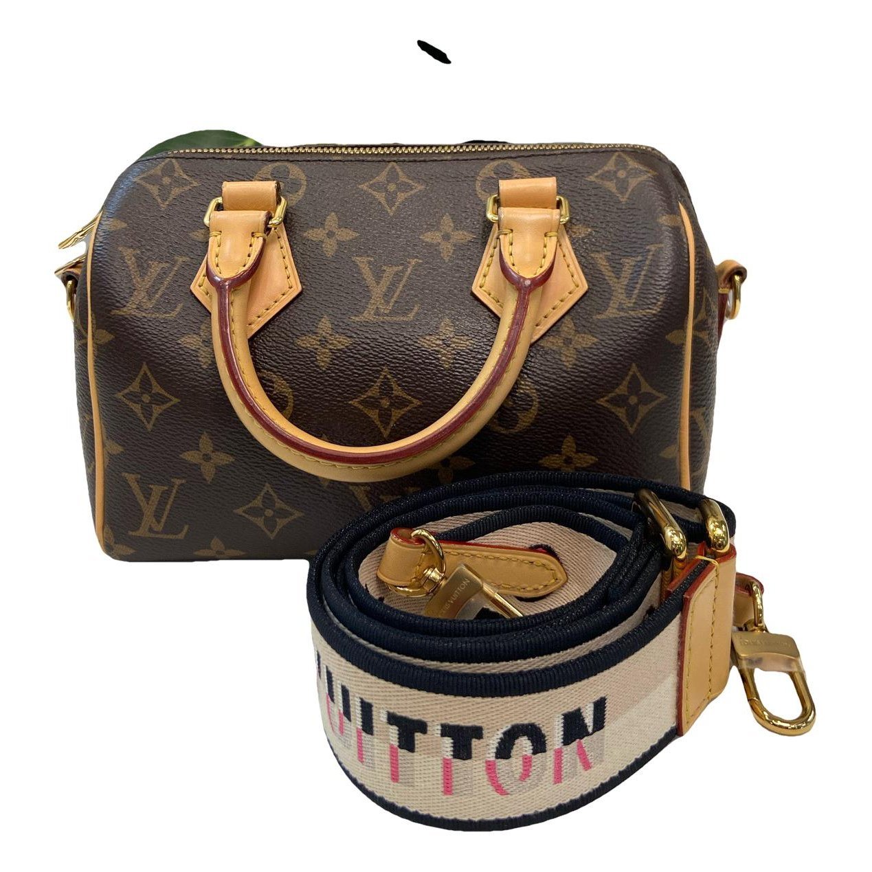 Speedy leather handbag