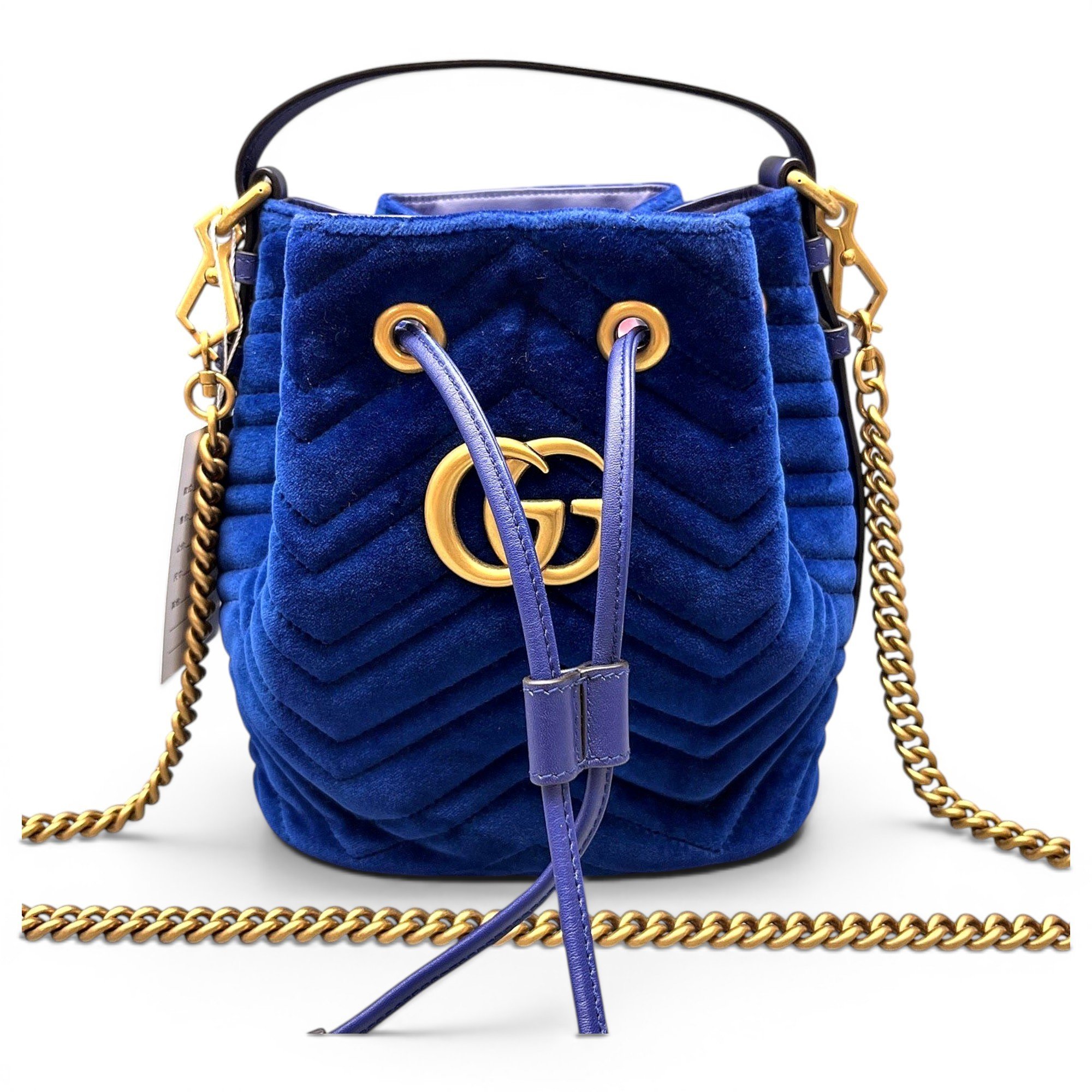 GG Marmont Bucket velvet handbag