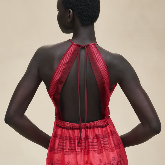 Rose Pivoine "Cahier Du Colporteur" Beach Dress
