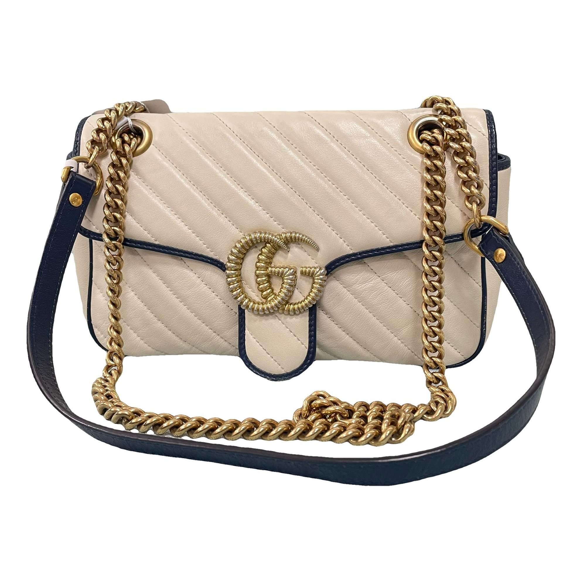 GG Marmont Flap leather crossbody bag