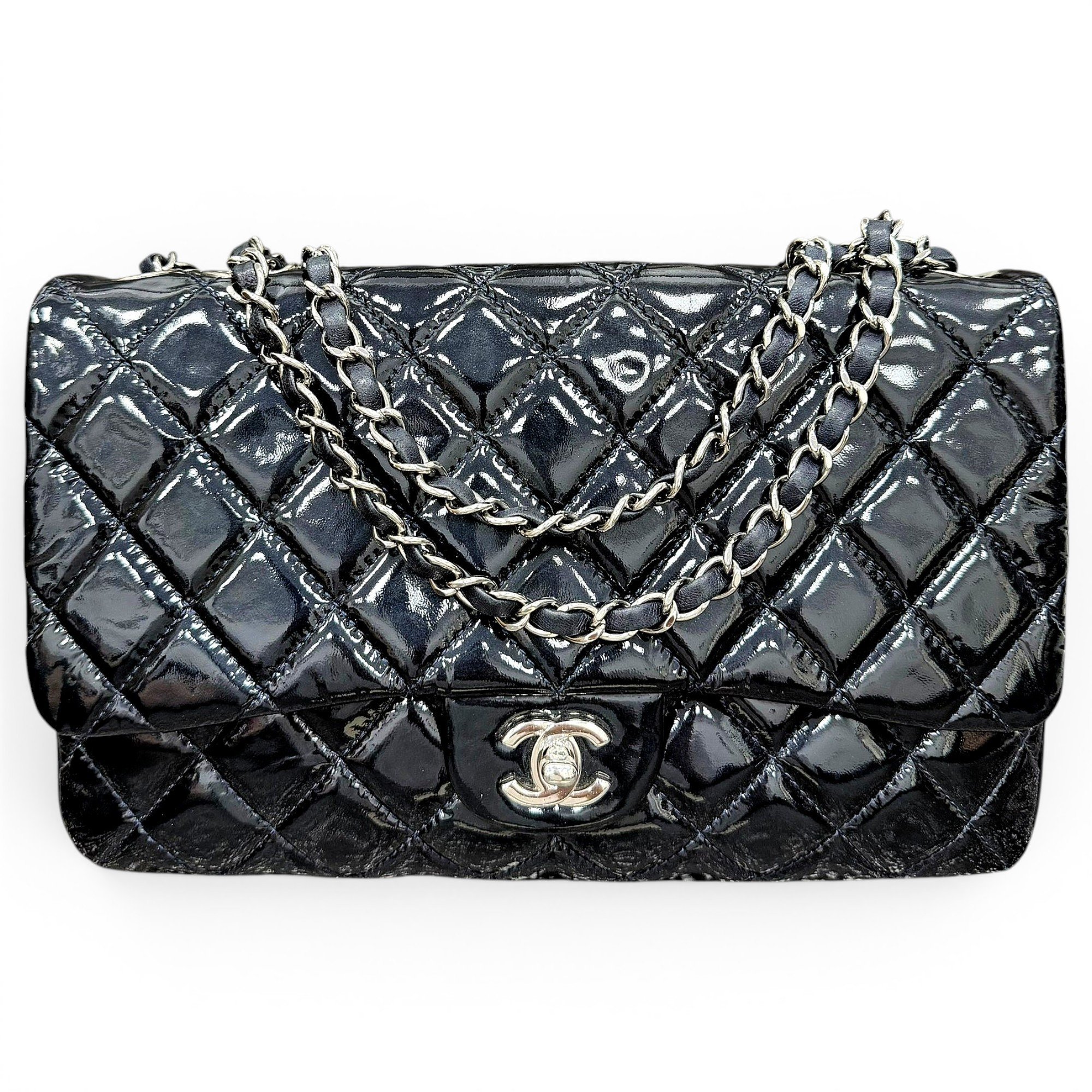 Timeless/Classique patent leather handbag