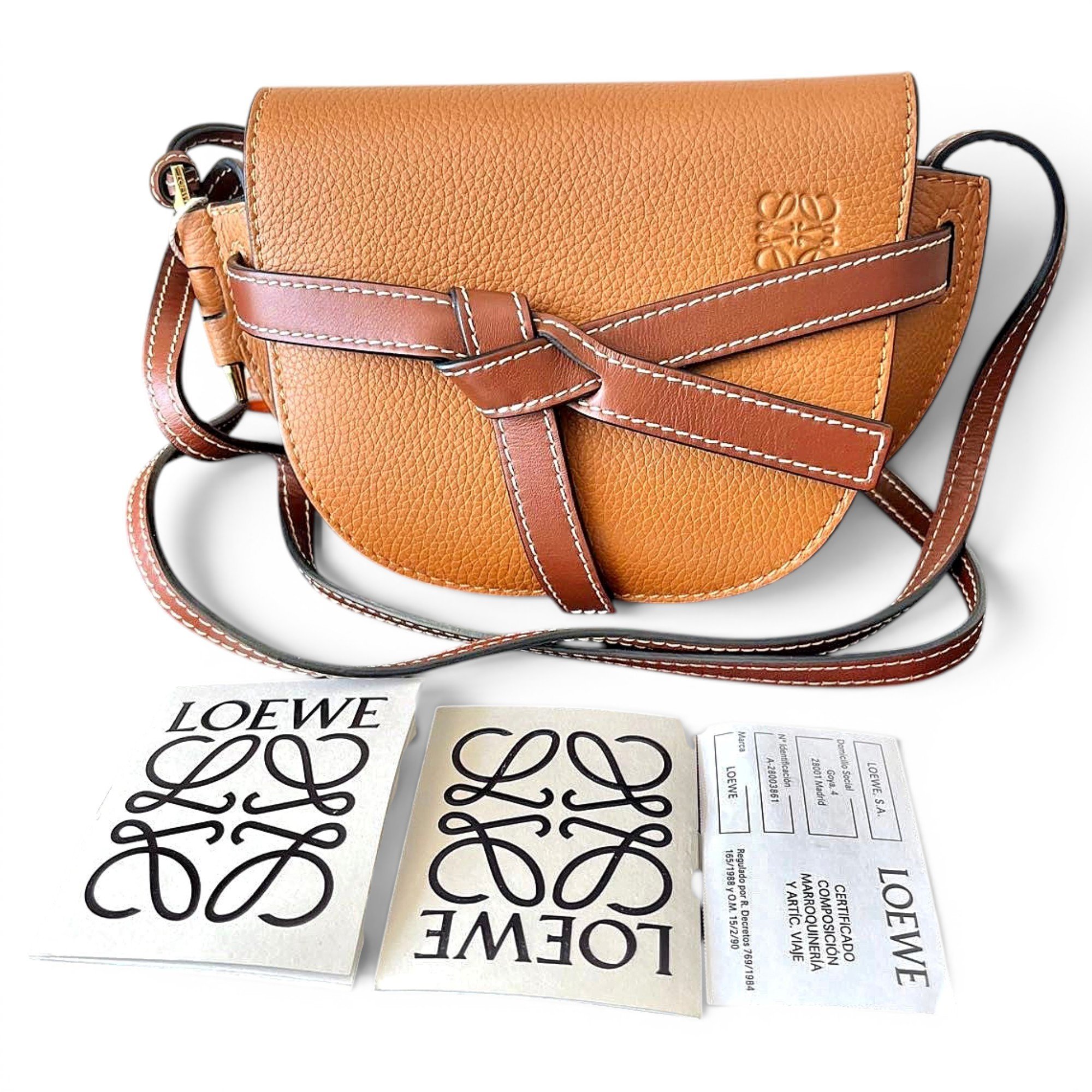Gate leather crossbody bag