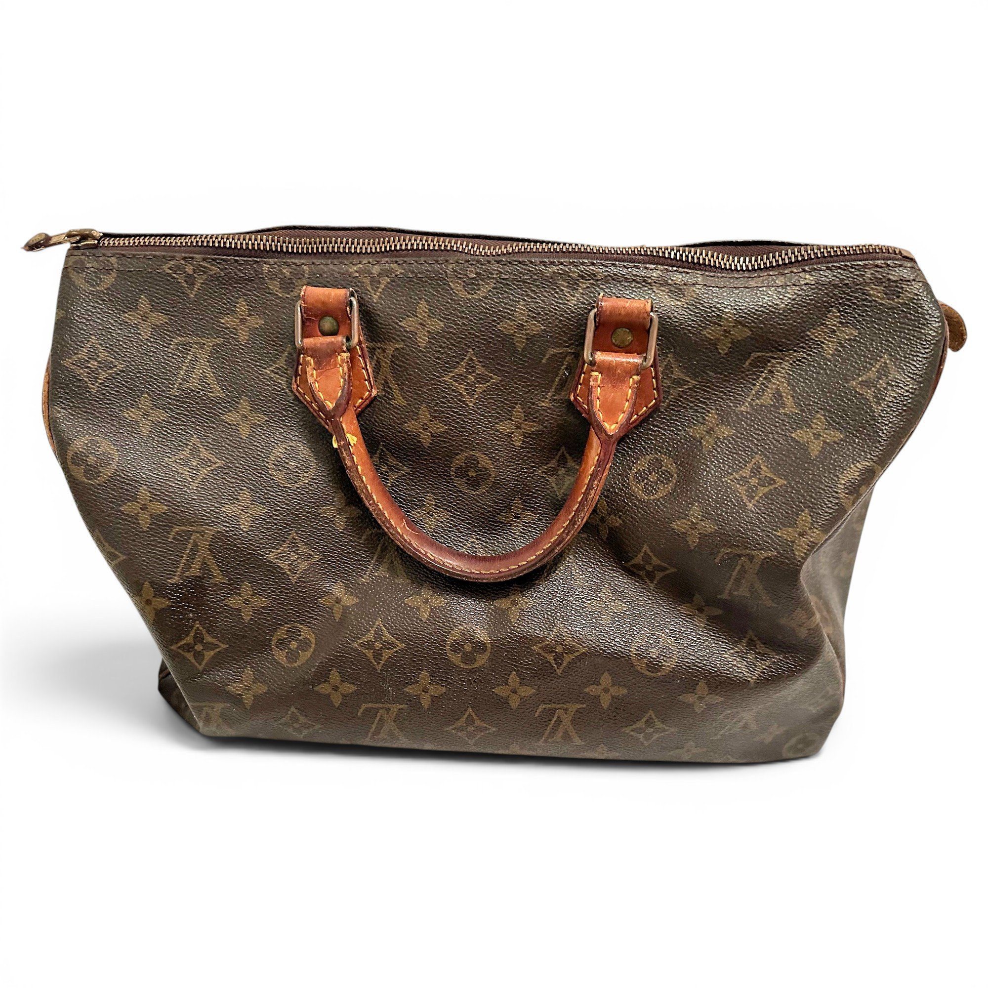 Speedy leather handbag