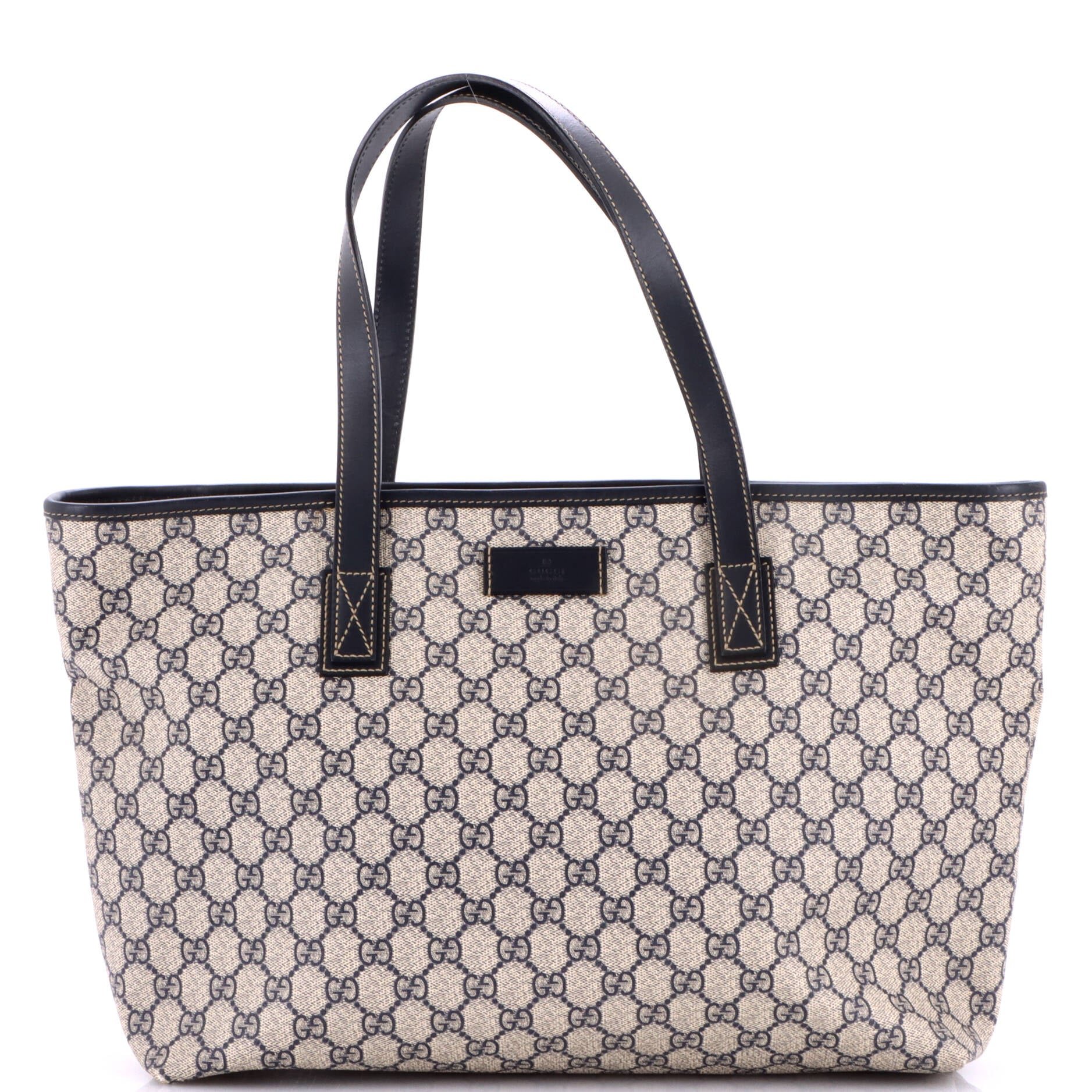 Plus Tote GG Coated Canvas with Leather Medium