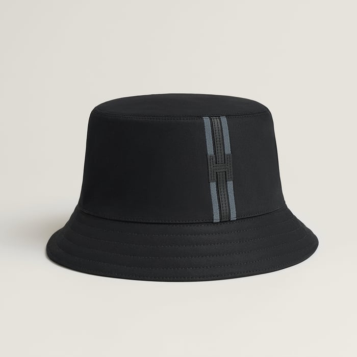 Noir Fred H Stripe 버킷 햇
