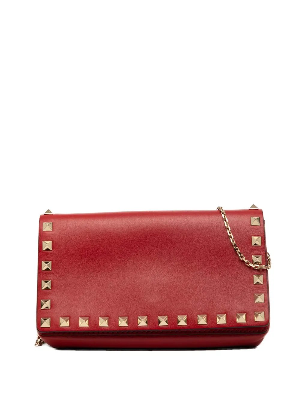 Valentino Garavani 2000-2017 Leather Rockstud Chain Flap crossbody bag