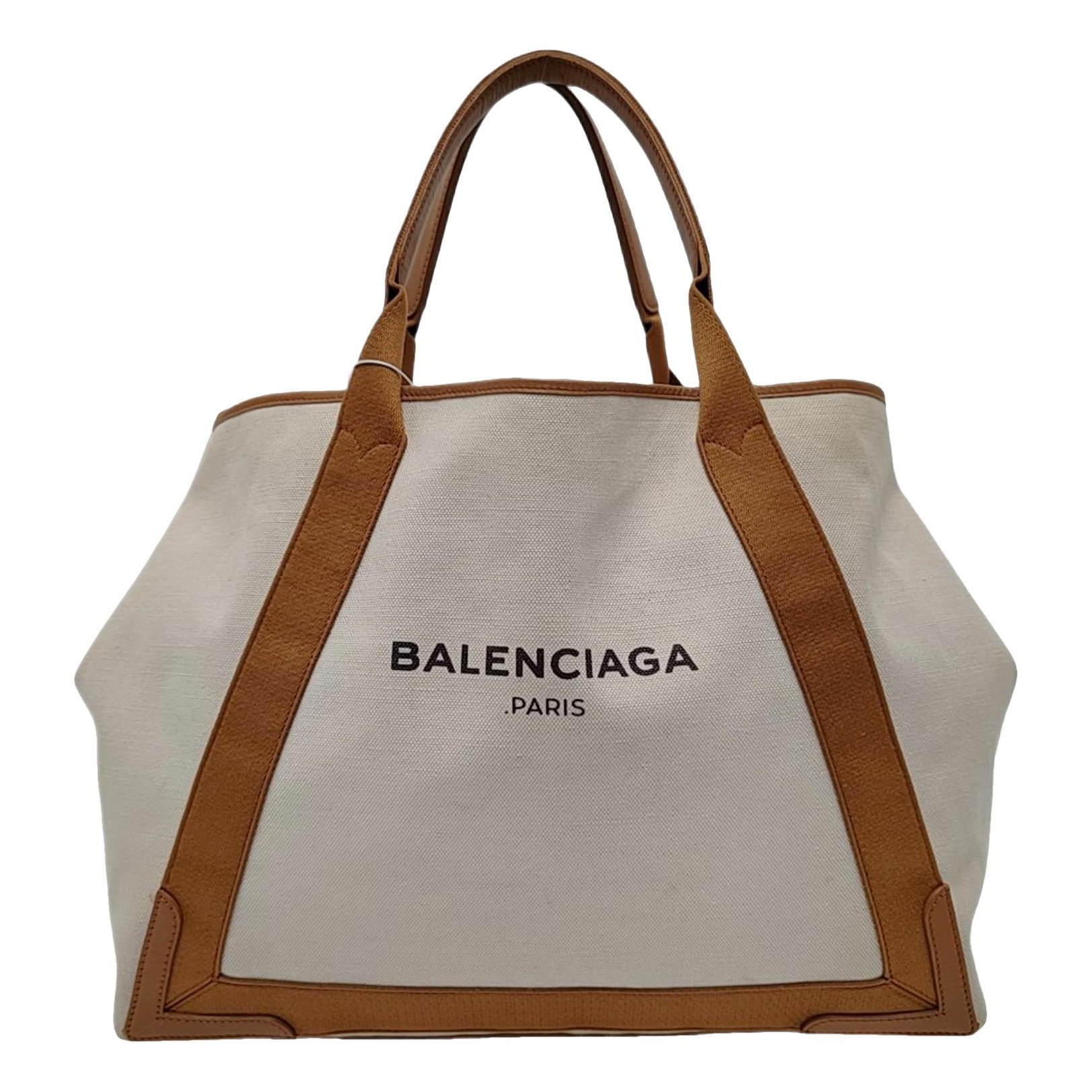 Balenciaga Navy cabas cloth tote