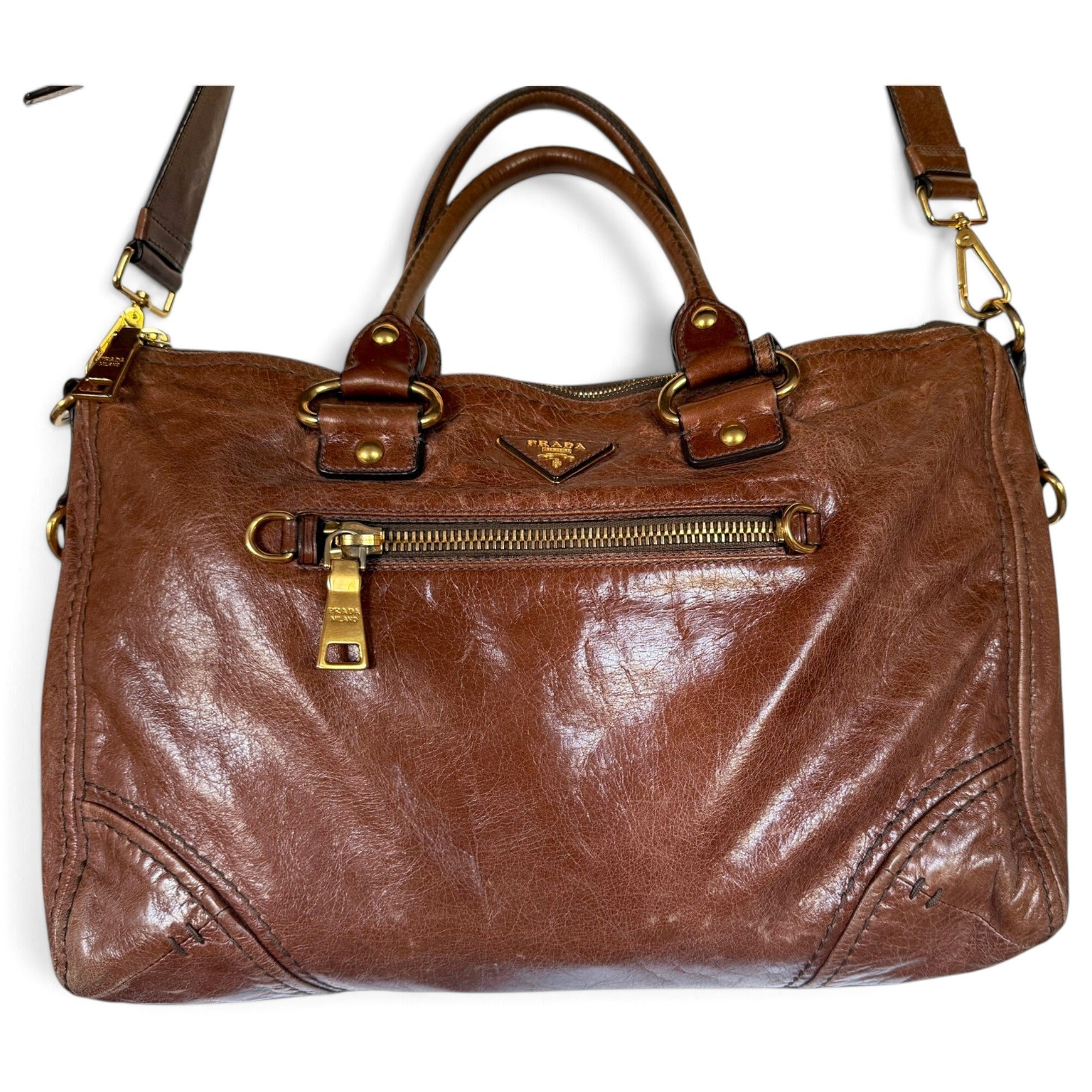 Leather crossbody bag