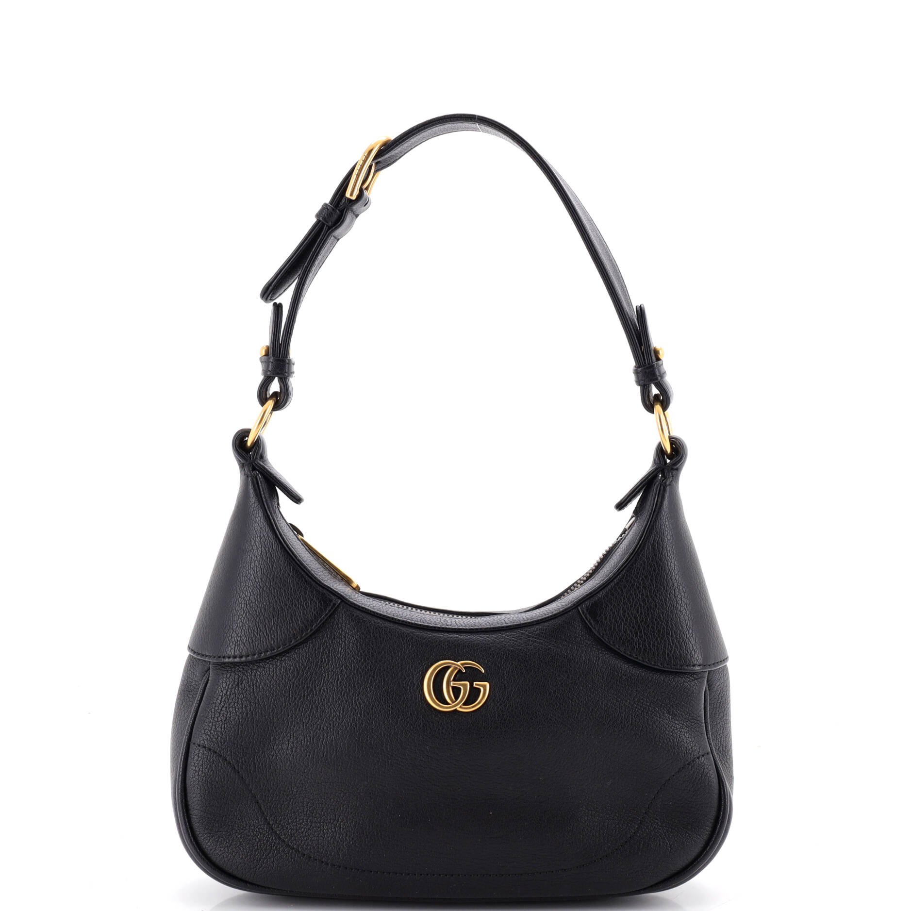 Aphrodite Zip Shoulder Bag Leather Small