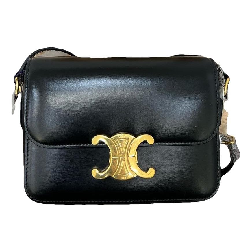 Triomphe leather handbag
