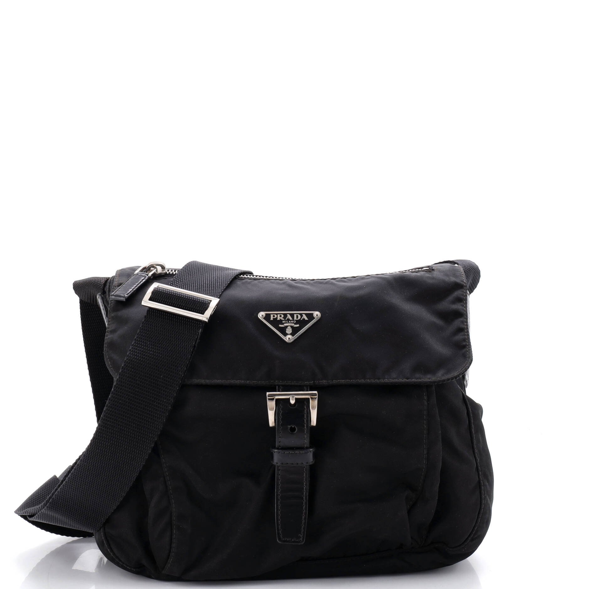 Buckle Messenger Bag Tessuto Small