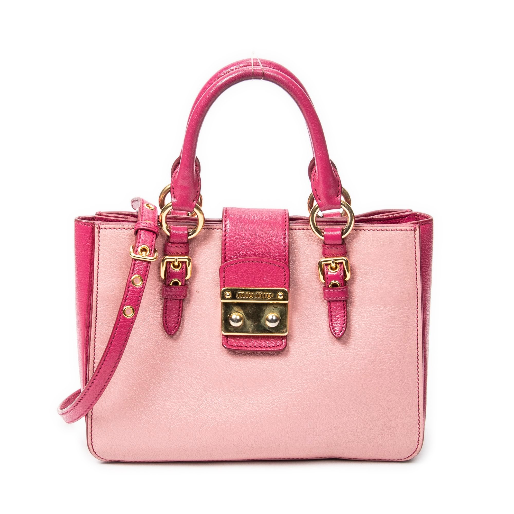 Miu Miu Madras leather handbag