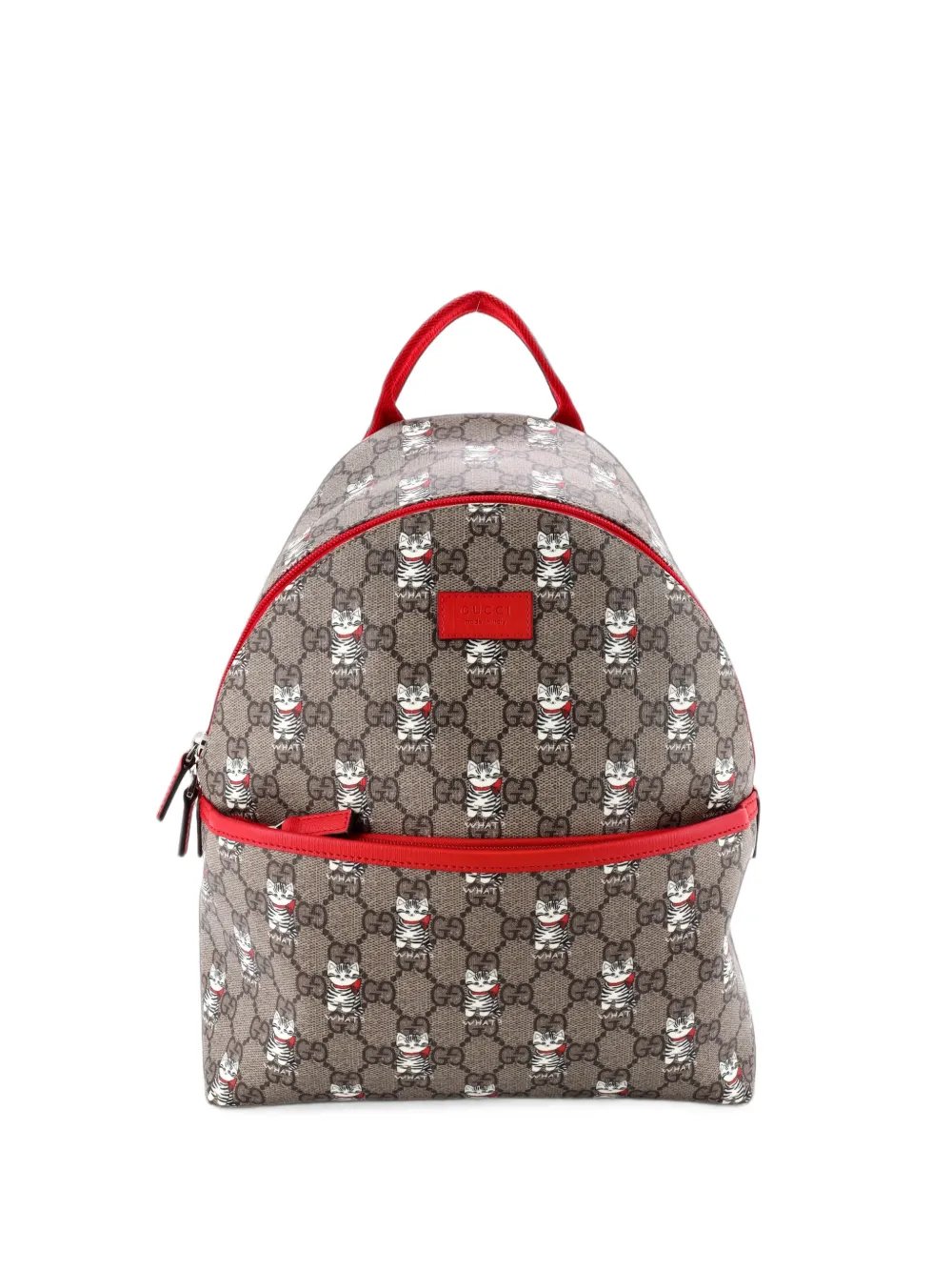 Children's Zip Printed GG Coated Canvas Small backpack