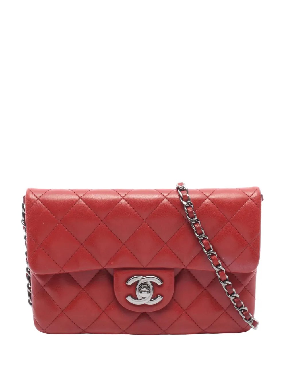 2013-2014 Mini CC Quilted Lambskin Chain Flap crossbody bag