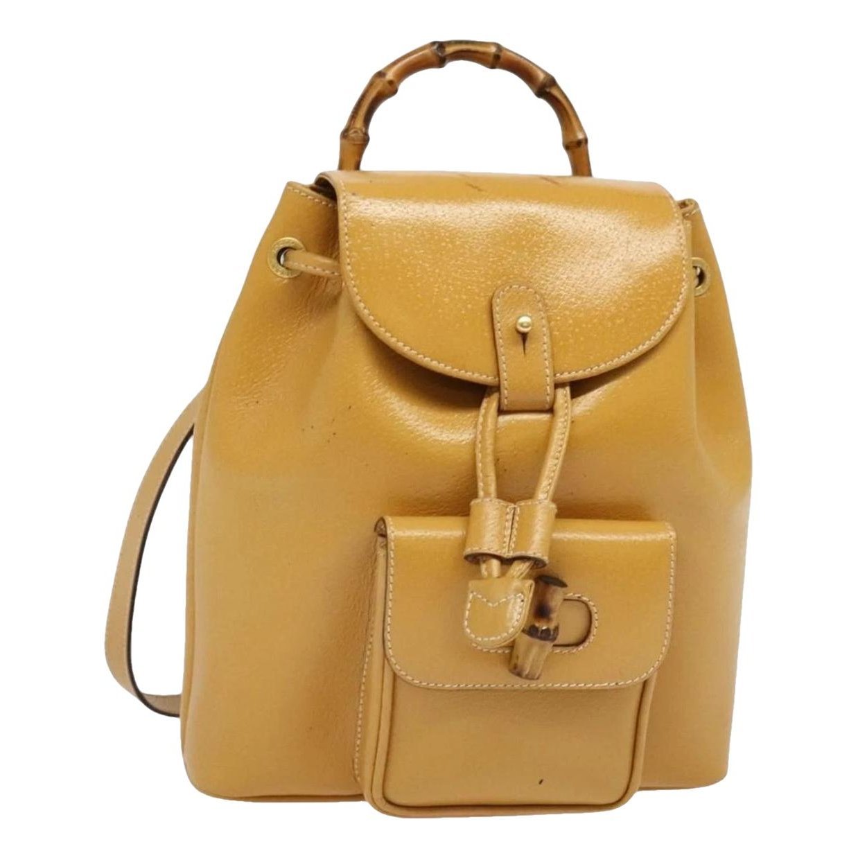 Leather backpack