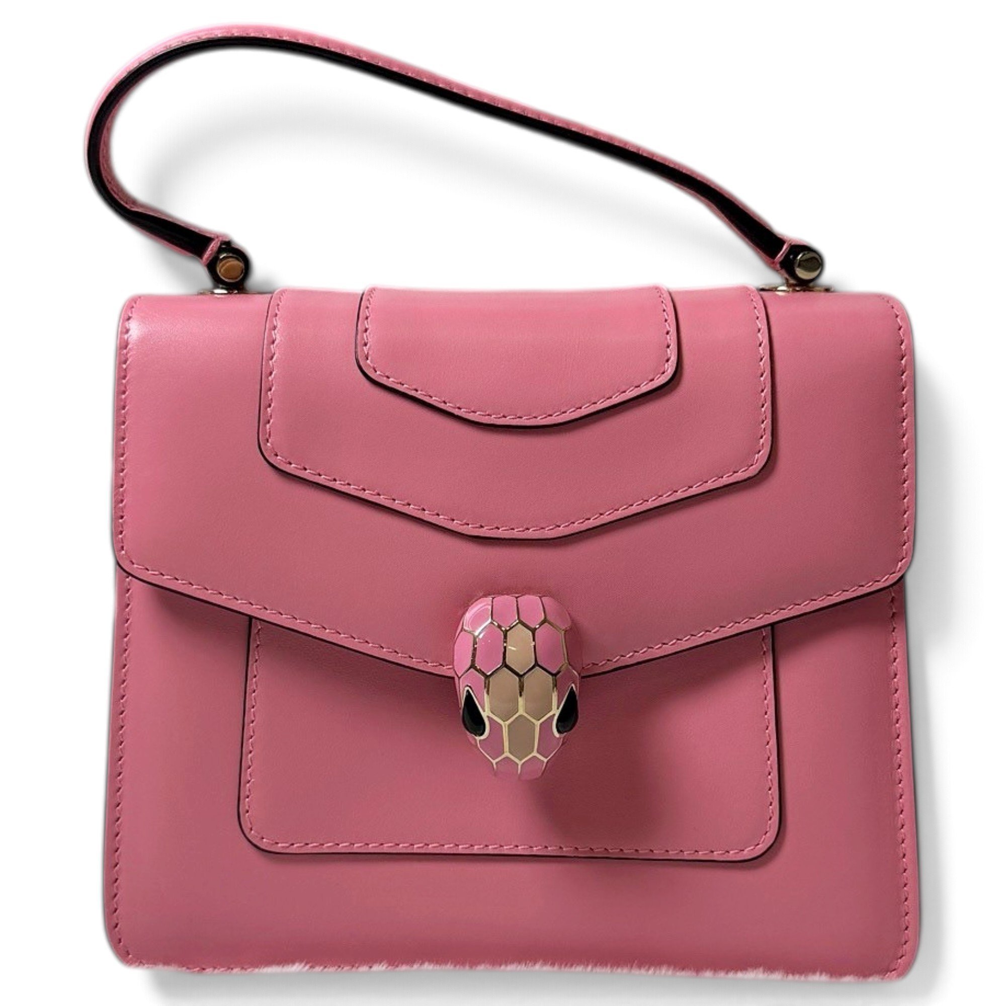 Serpenti leather handbag