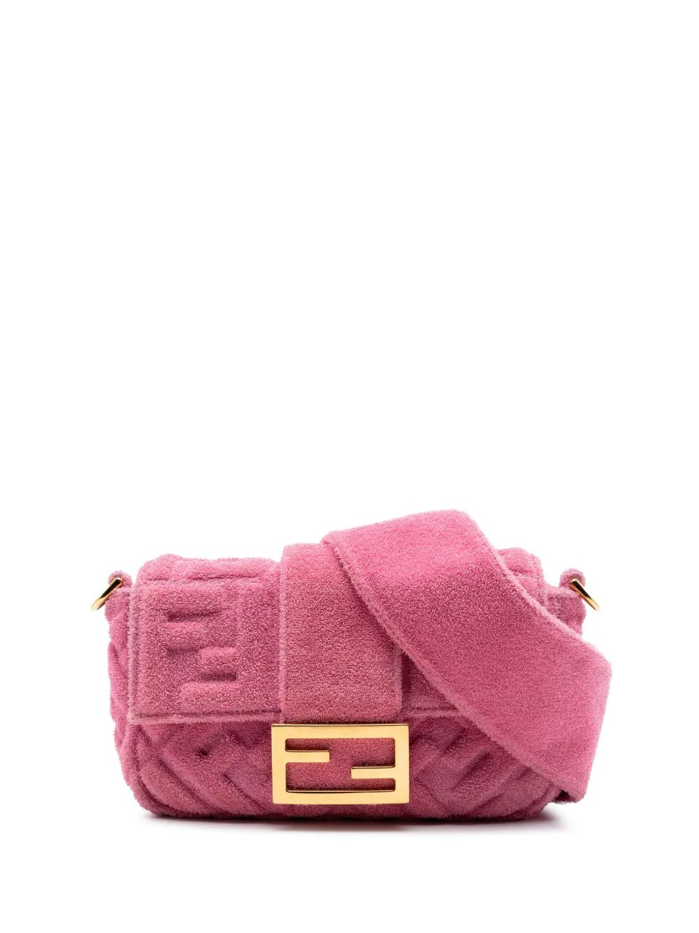 2010-2026 Embossed Terry Cloth FF 1974 Convertible Belt Baguette satchel
