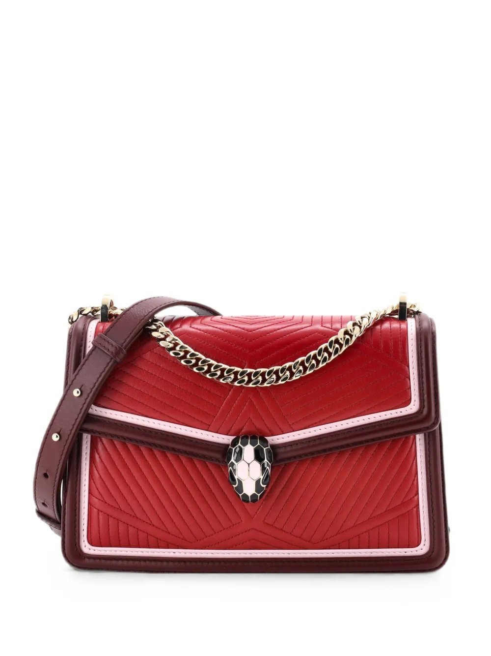 Serpenti Forever Shoulder Bag Quilted Leather Small crossbody bag