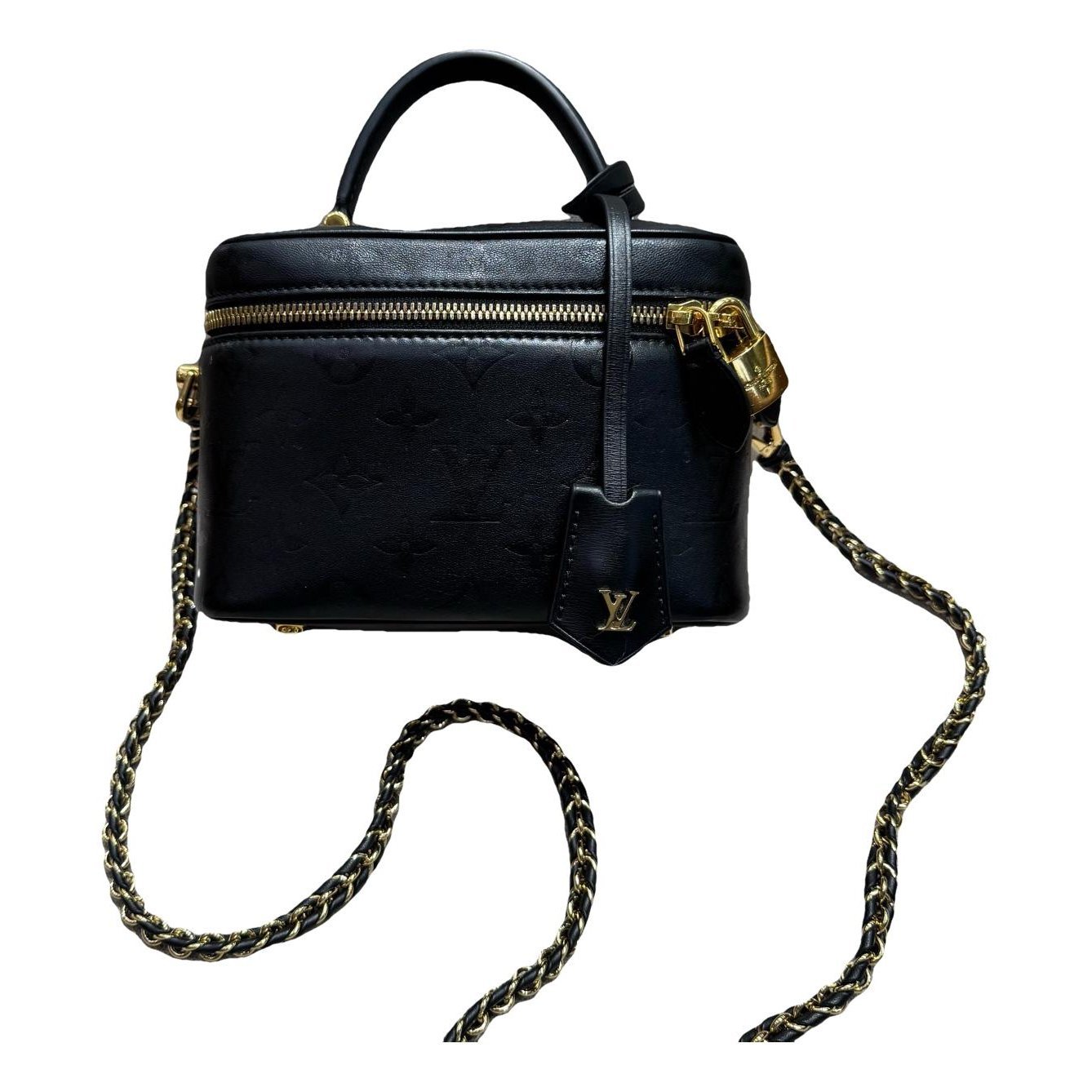 Vanity leather handbag