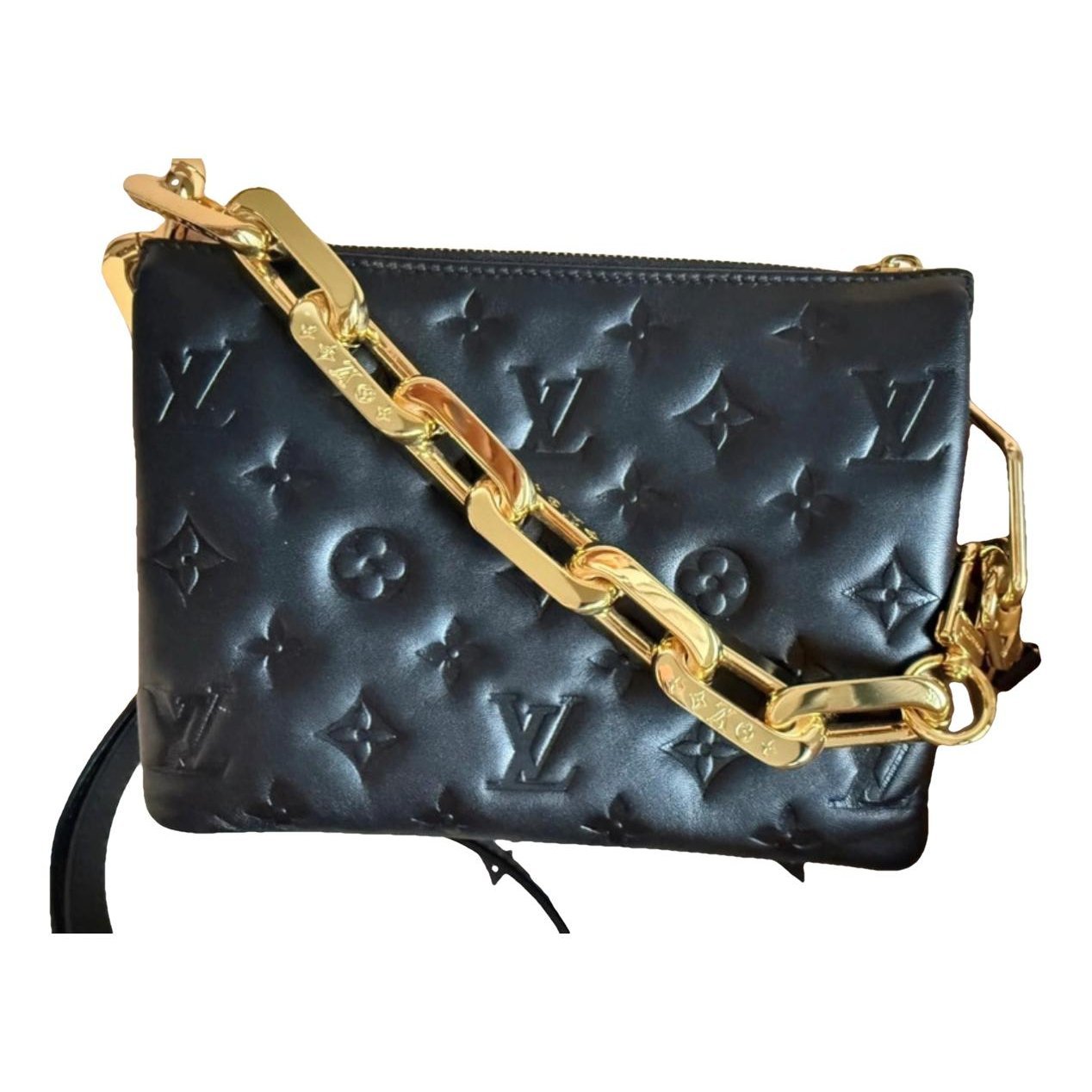 Coussin leather handbag