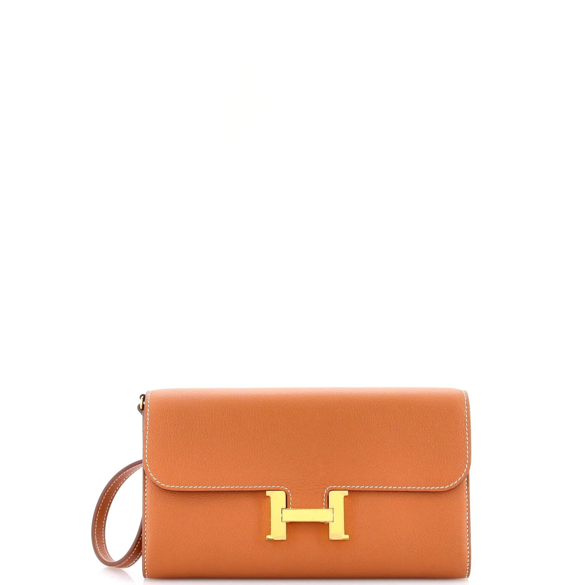 Leather clutch bag