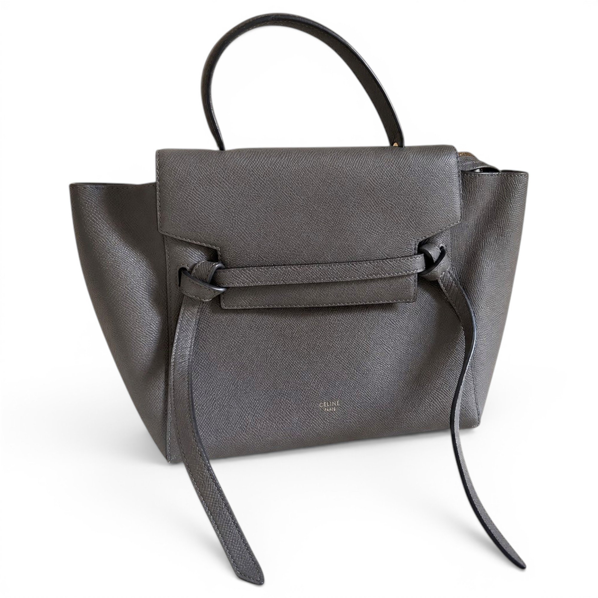 Belt leather handbag
