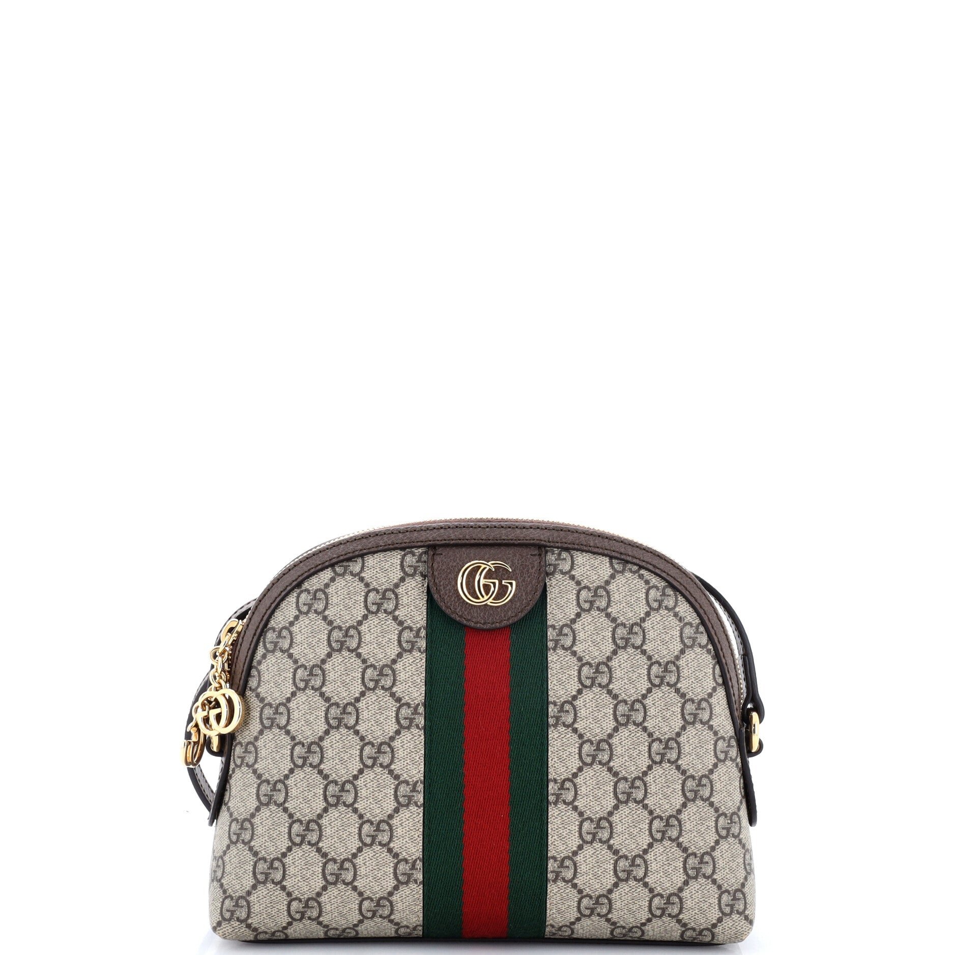 Ophidia Dome Shoulder Bag GG Coated Canvas Small