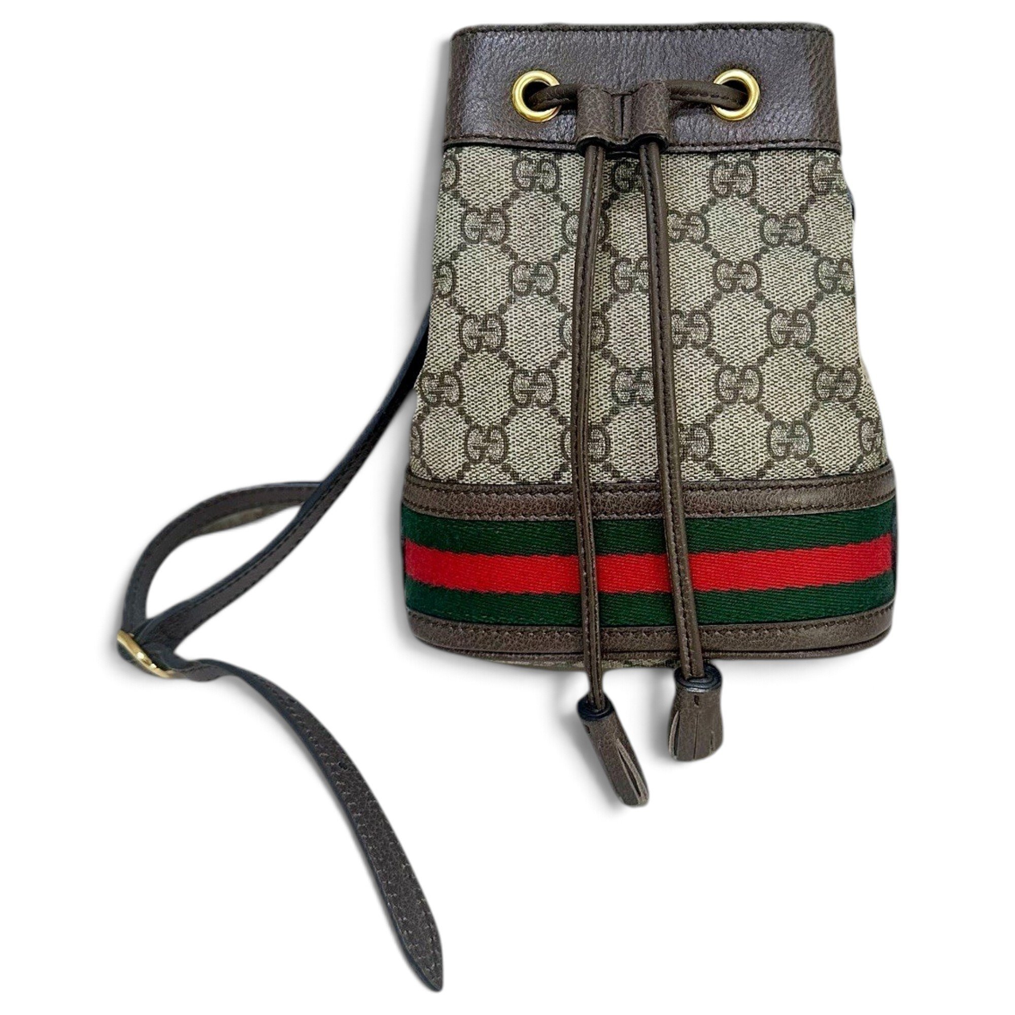 Ophidia Bucket leather handbag