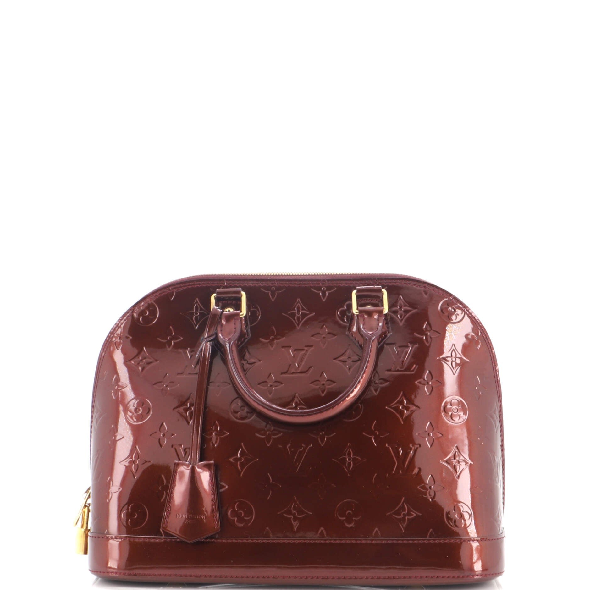 Alma Handbag Monogram Vernis PM