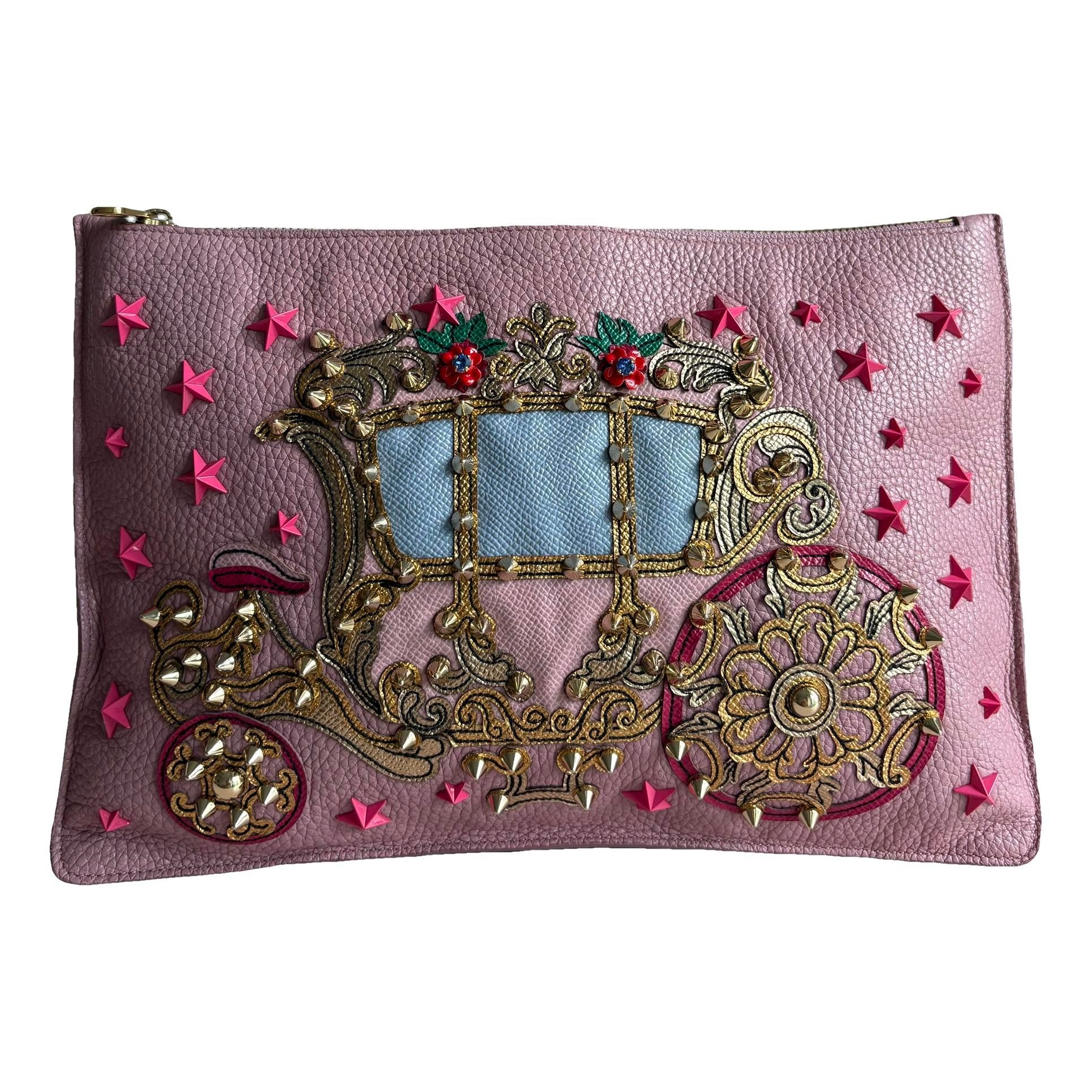 Dolce & Gabbana Sicily leather clutch bag