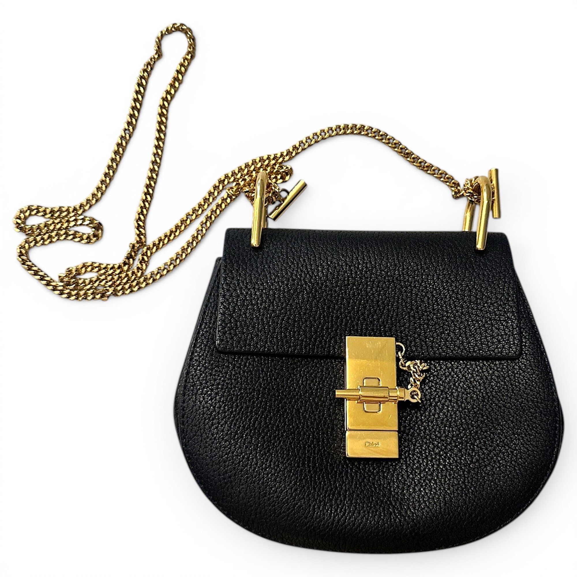 Drew leather crossbody bag