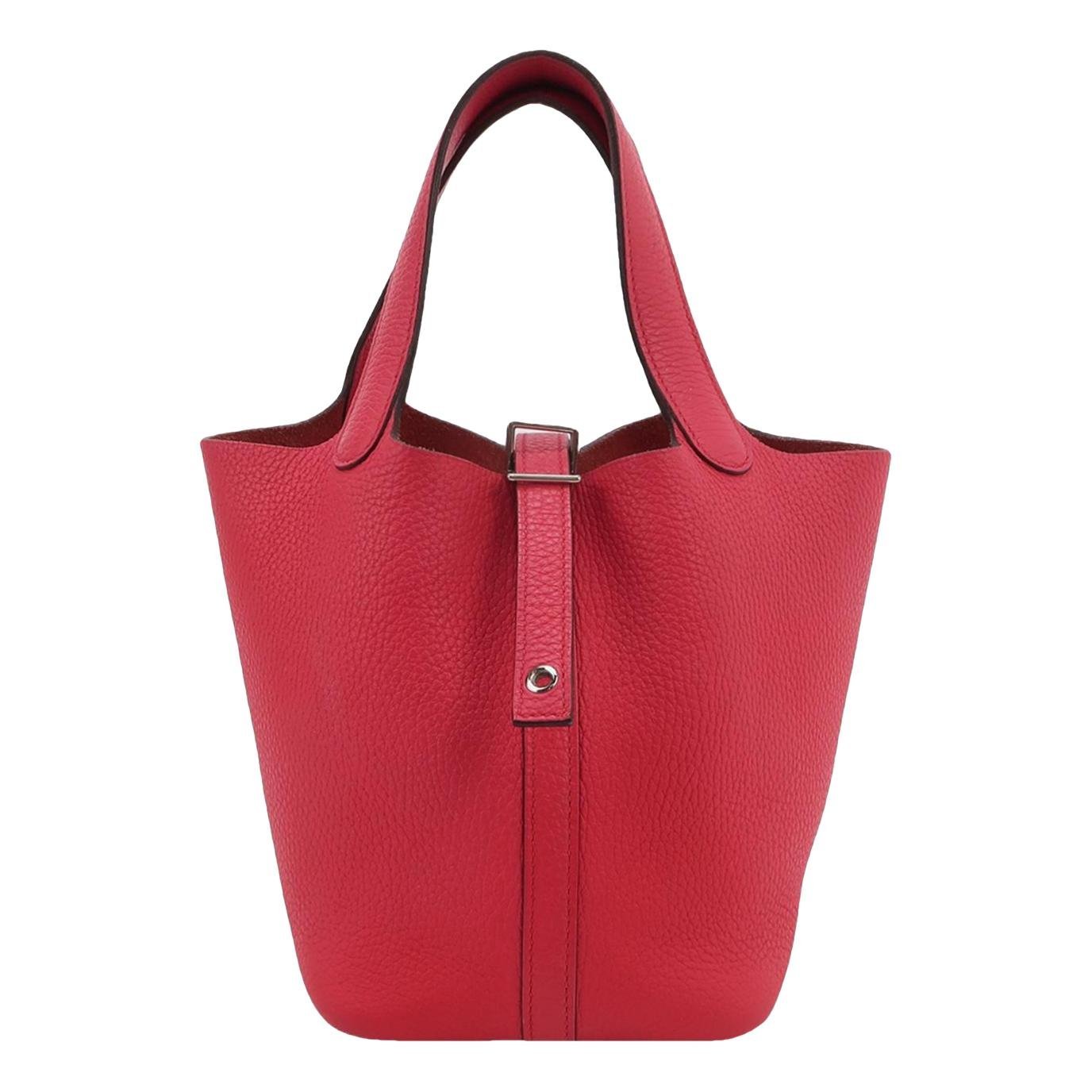 Picotin leather handbag