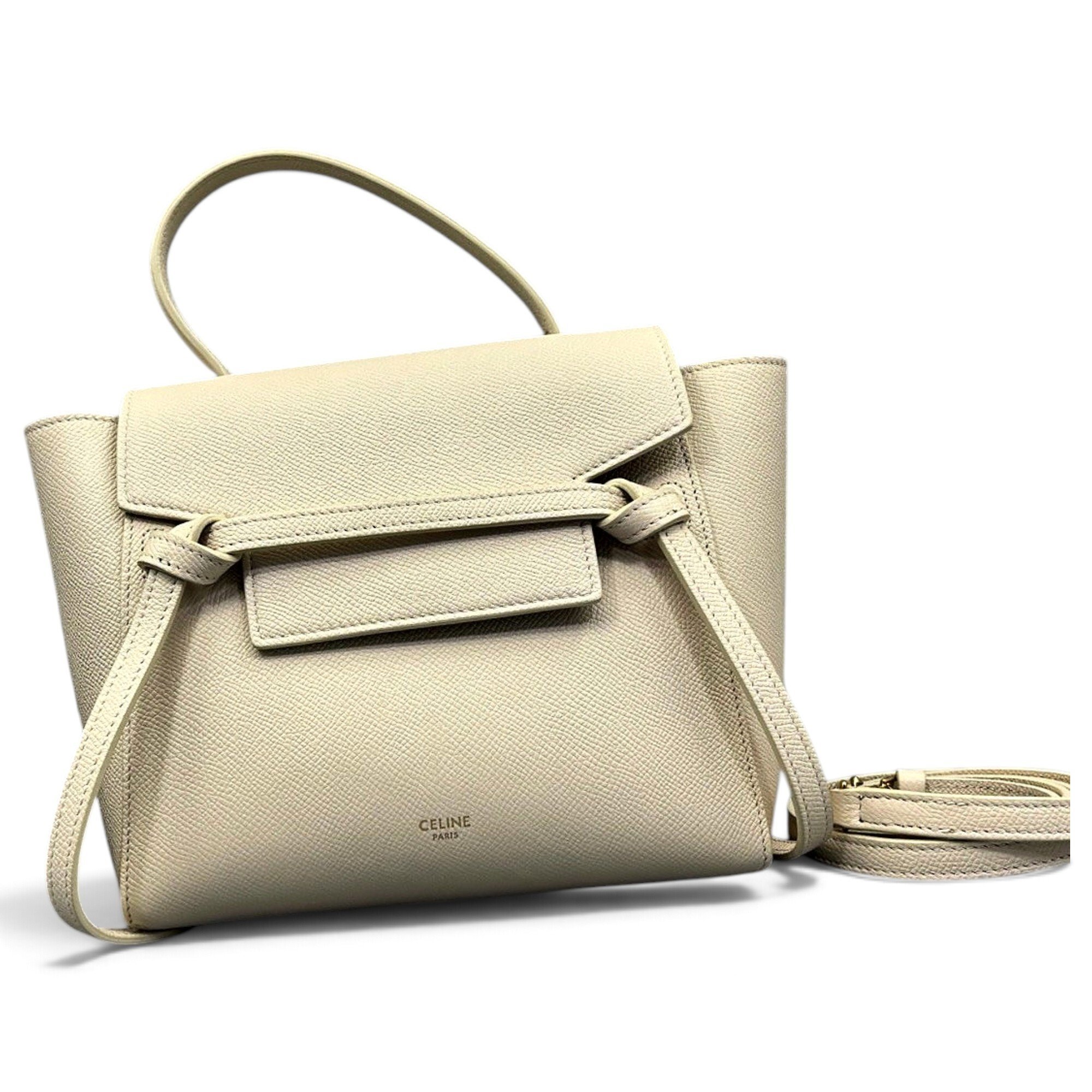 Belt leather handbag