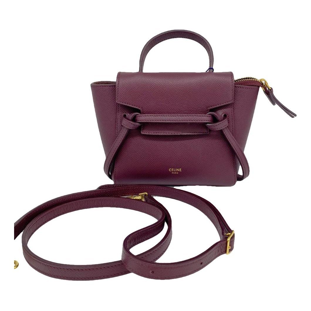 Belt leather handbag