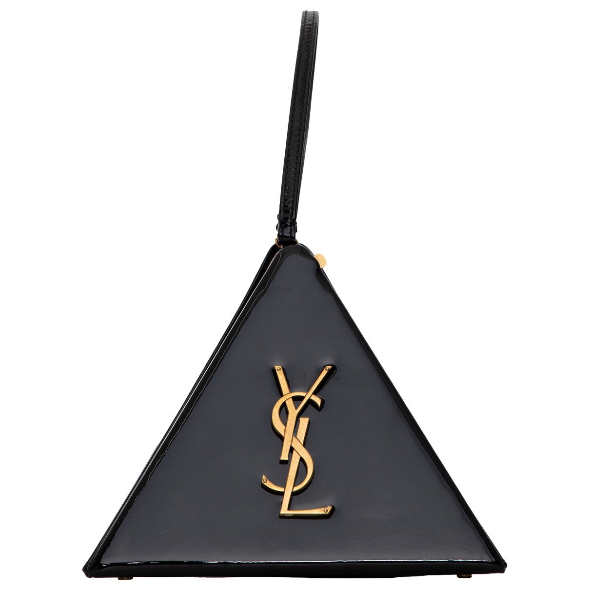 Patent leather clutch bag