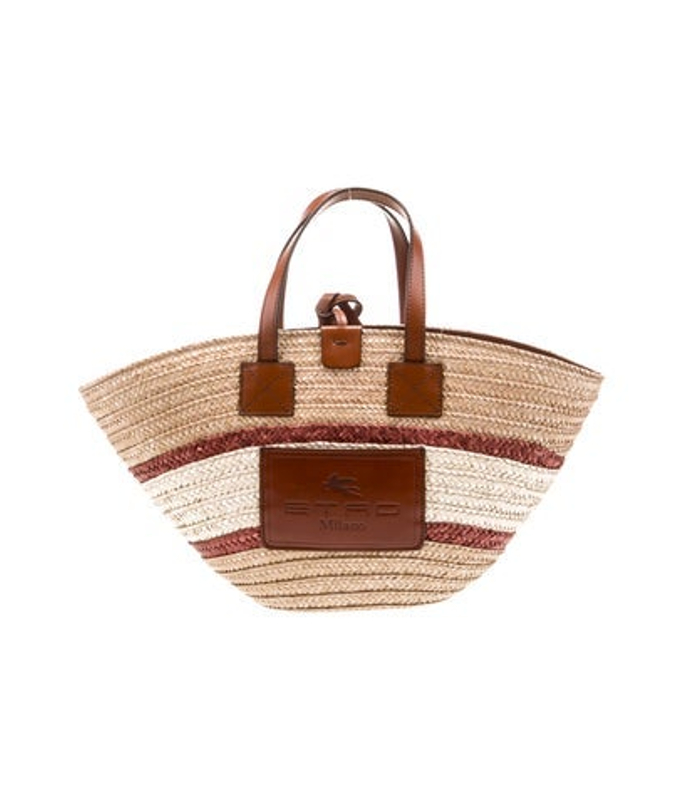 Etro Raffia Weekender Bag