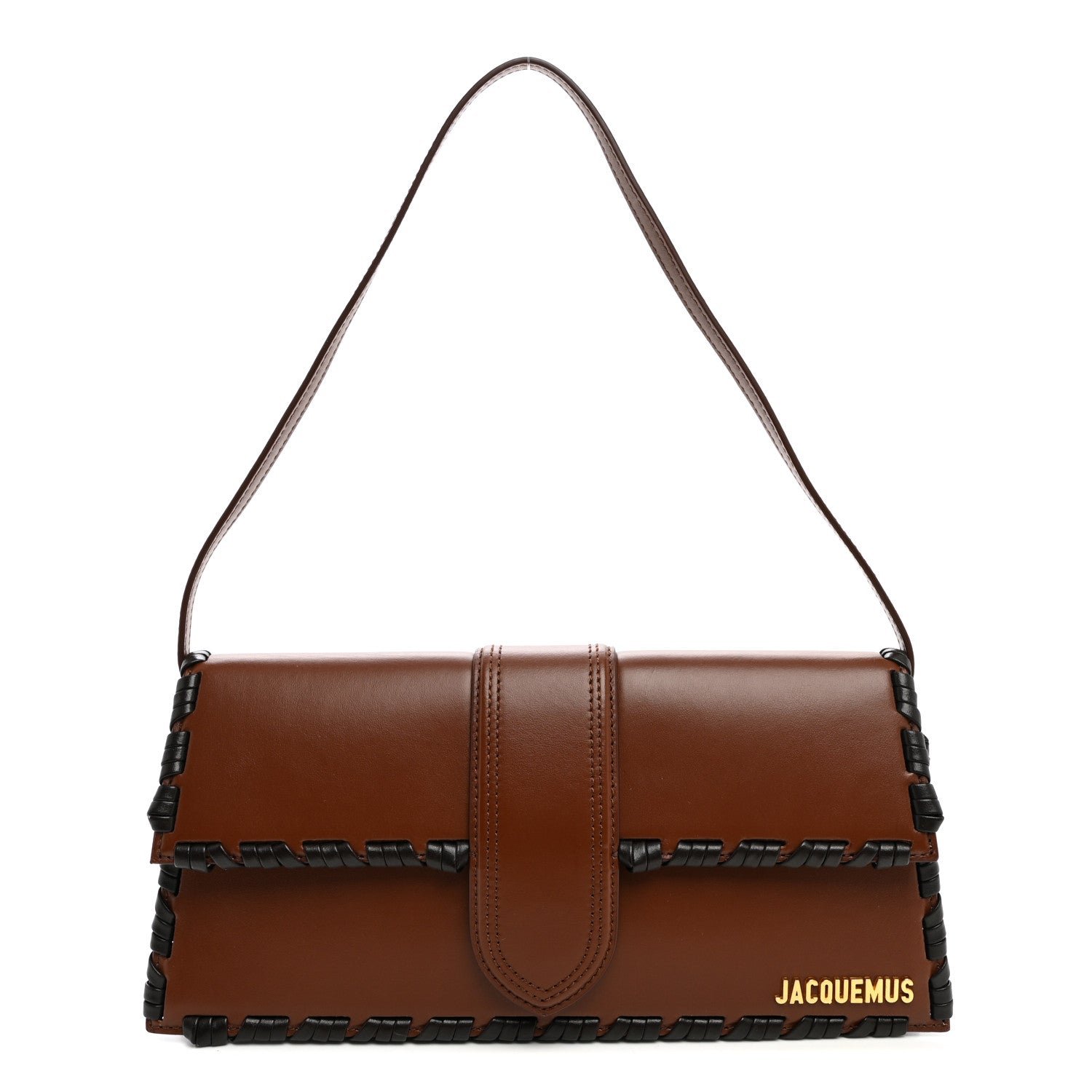 Jacquemus Smooth Calfskin Lacet Le Bambino Long Brown