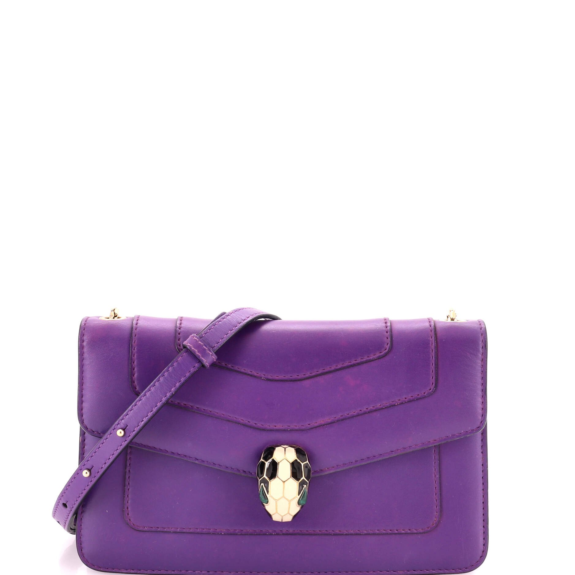 Serpenti Crossbody Bag Leather Small