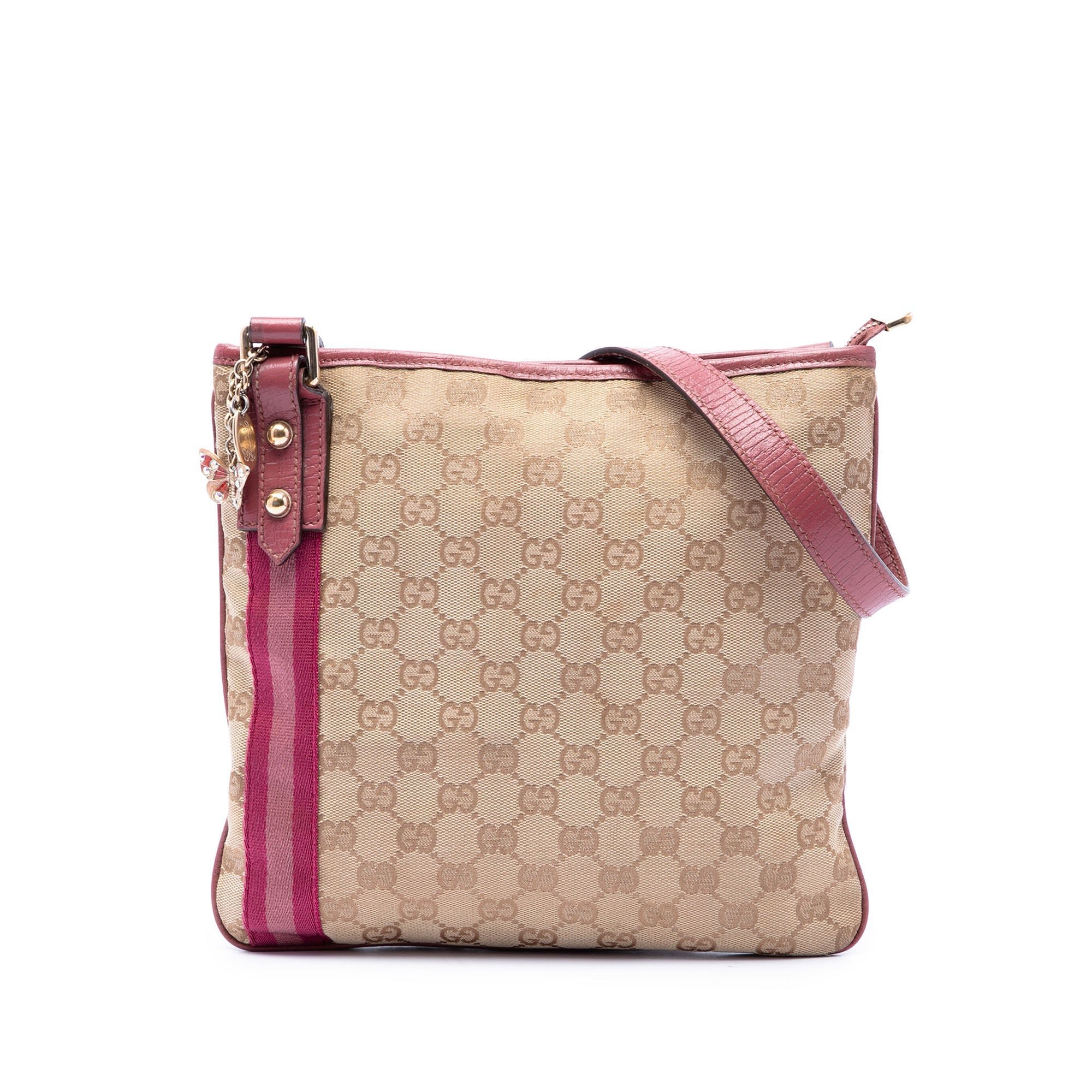 Gucci B leather crossbody bag