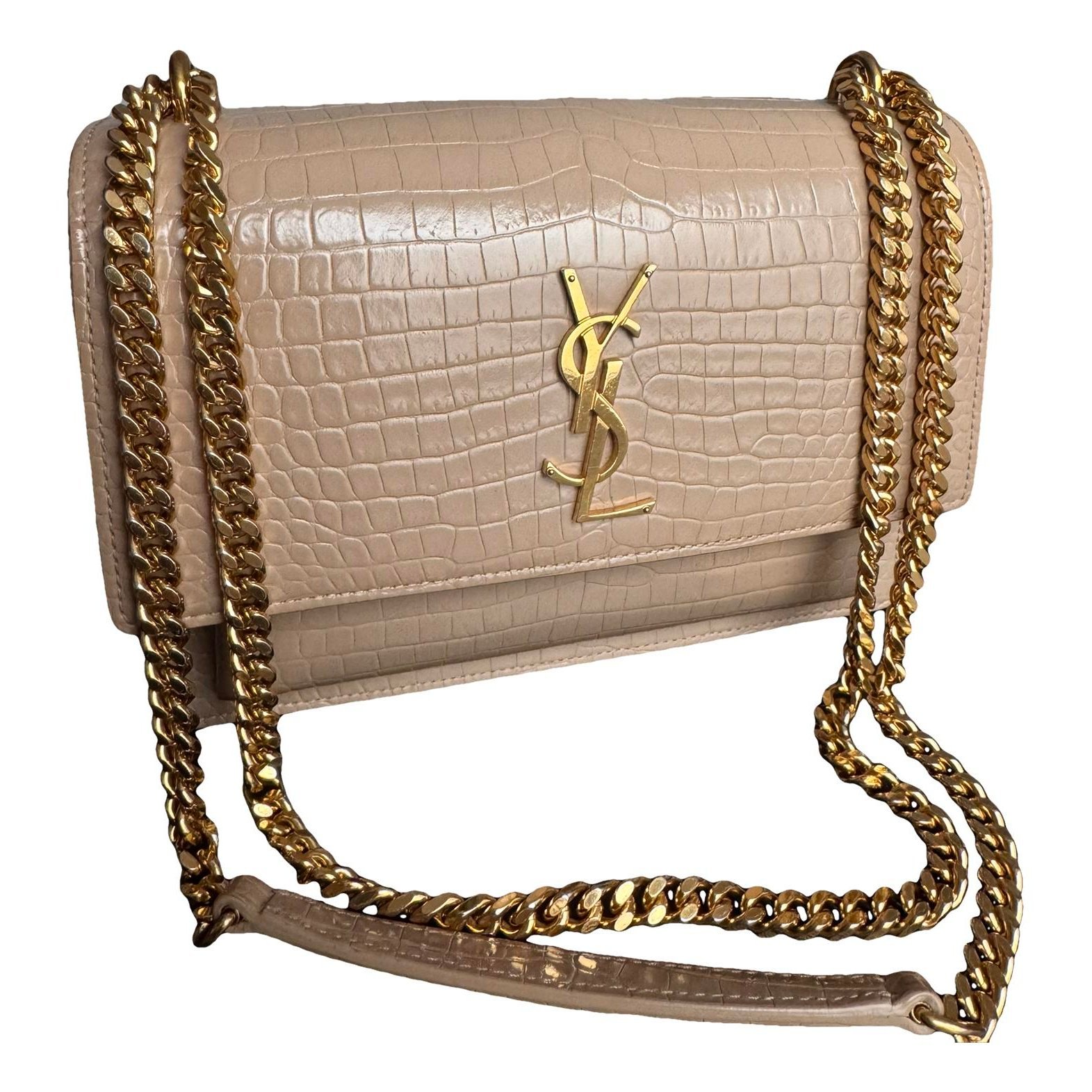 Sunset leather crossbody bag
