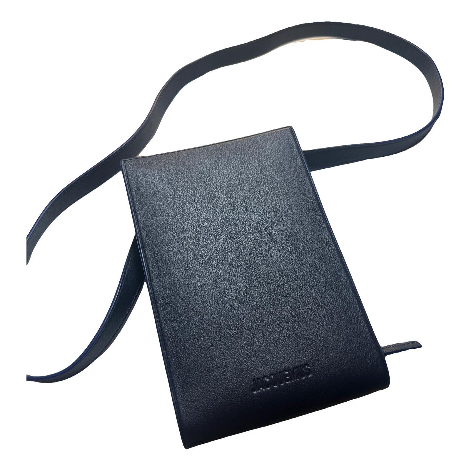 Leather clutch bag