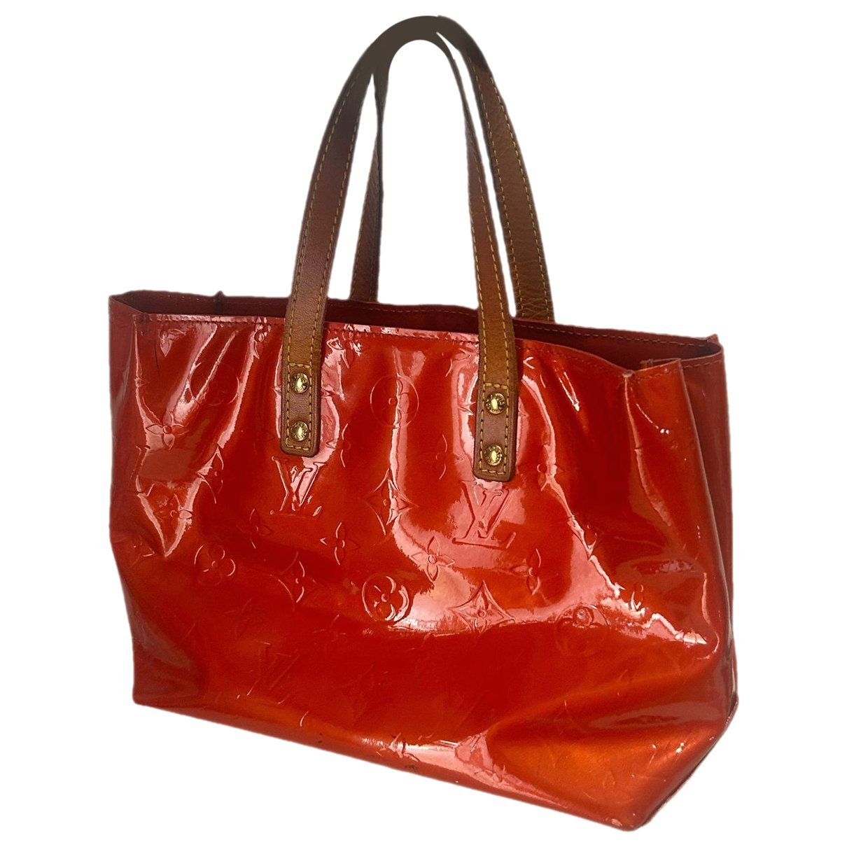 Houston patent leather tote