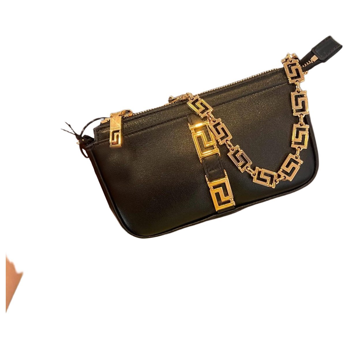 Greca Goddess leather mini bag