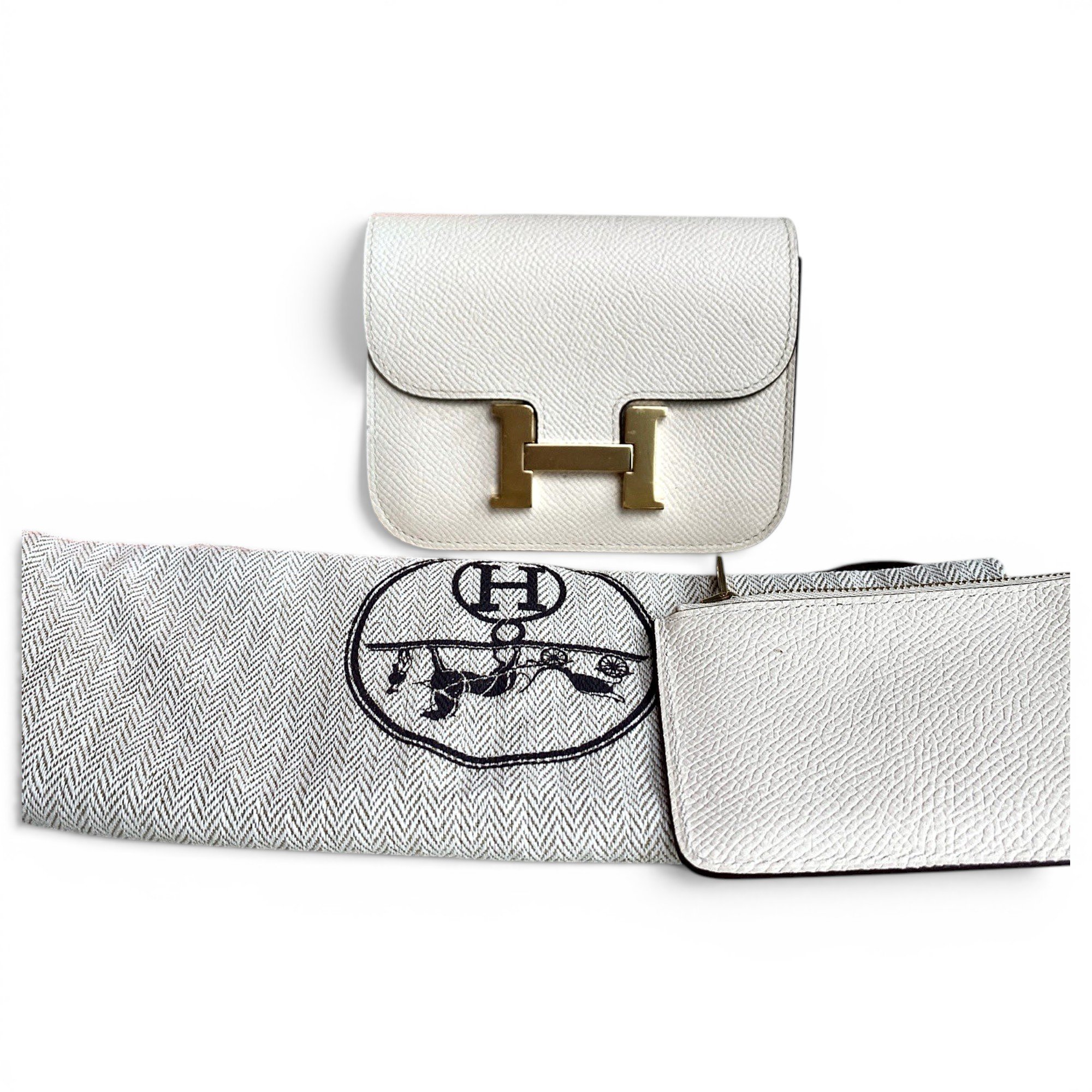 Constance leather clutch bag