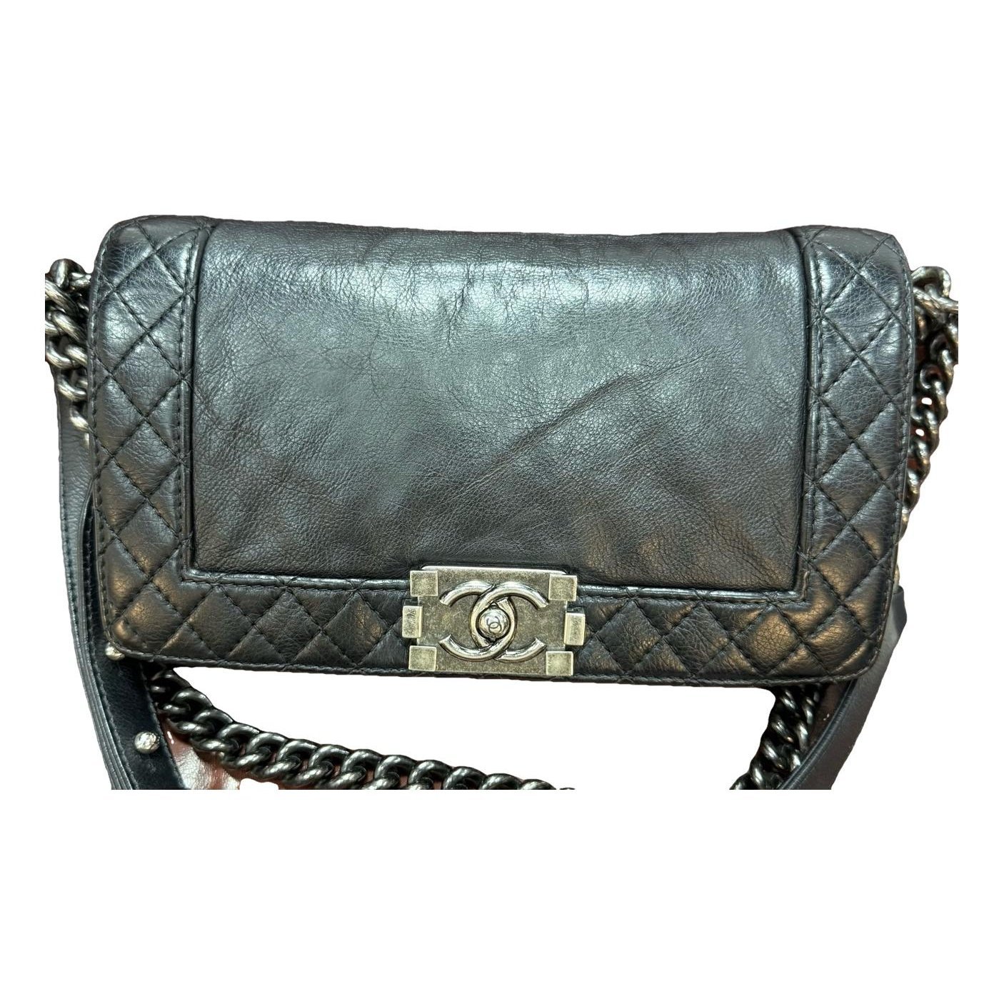 Boy leather crossbody bag