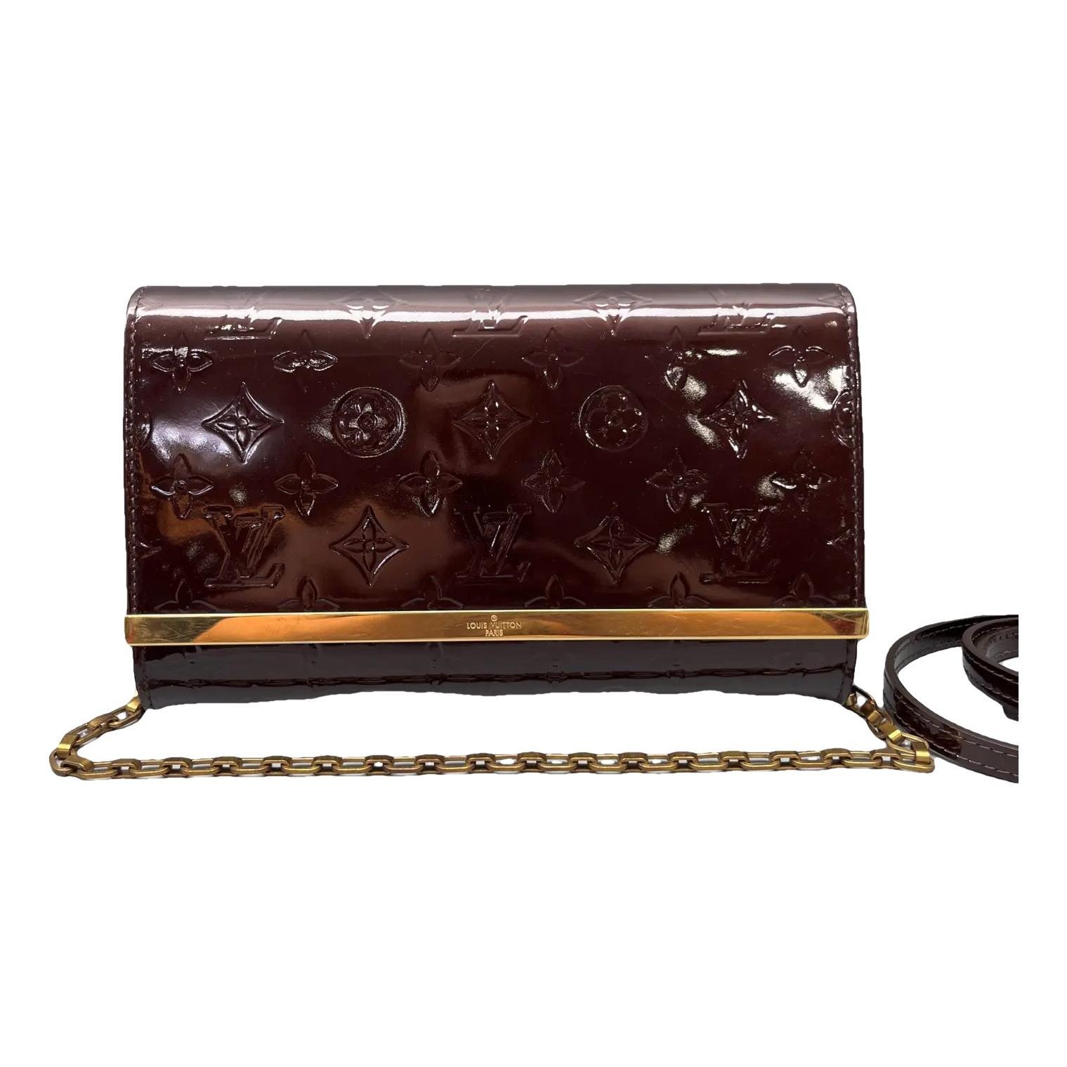 Twin patent leather crossbody bag