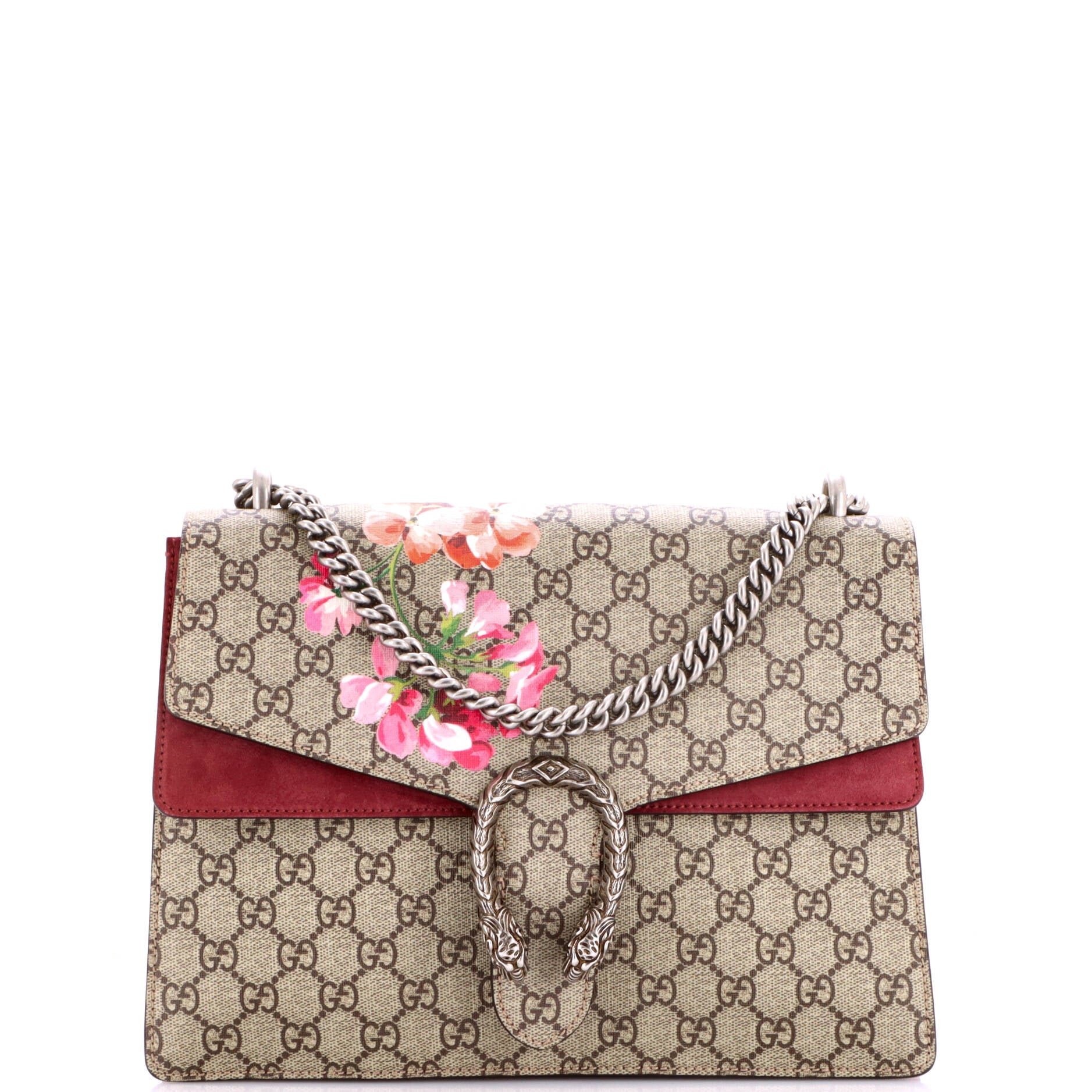 Dionysus Bag Blooms Print GG Coated Canvas Medium