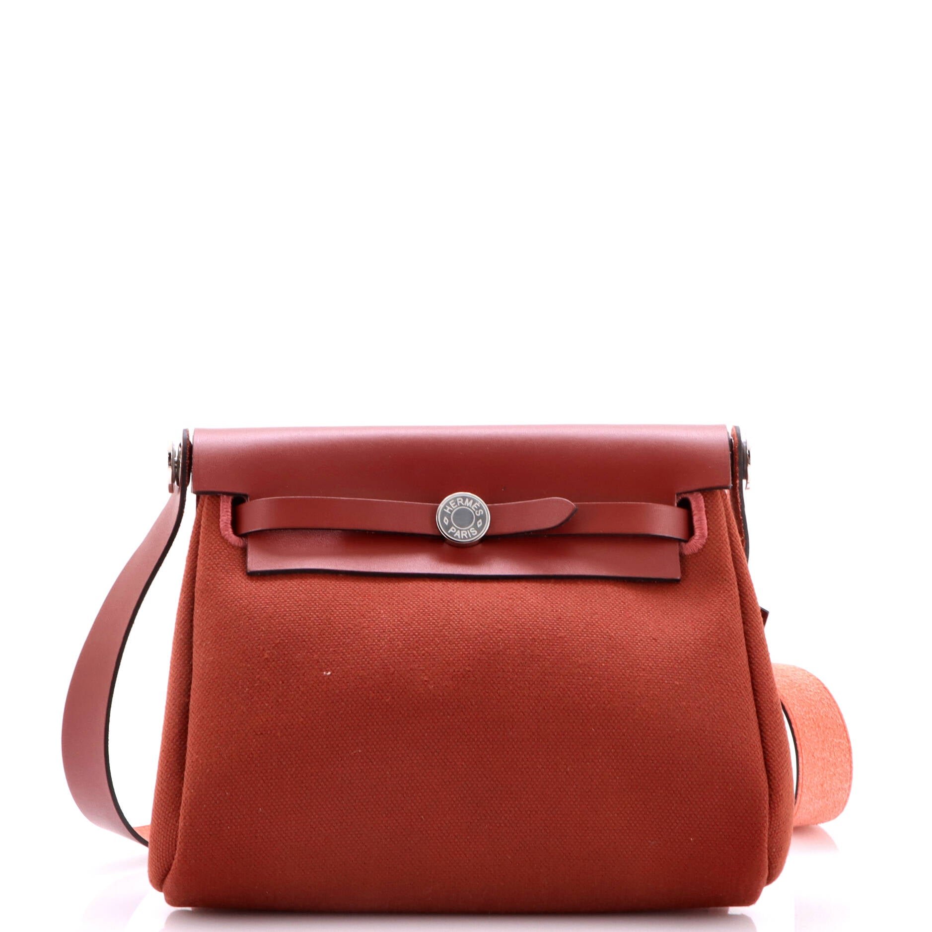 Herbag Zip Toile and Leather 20