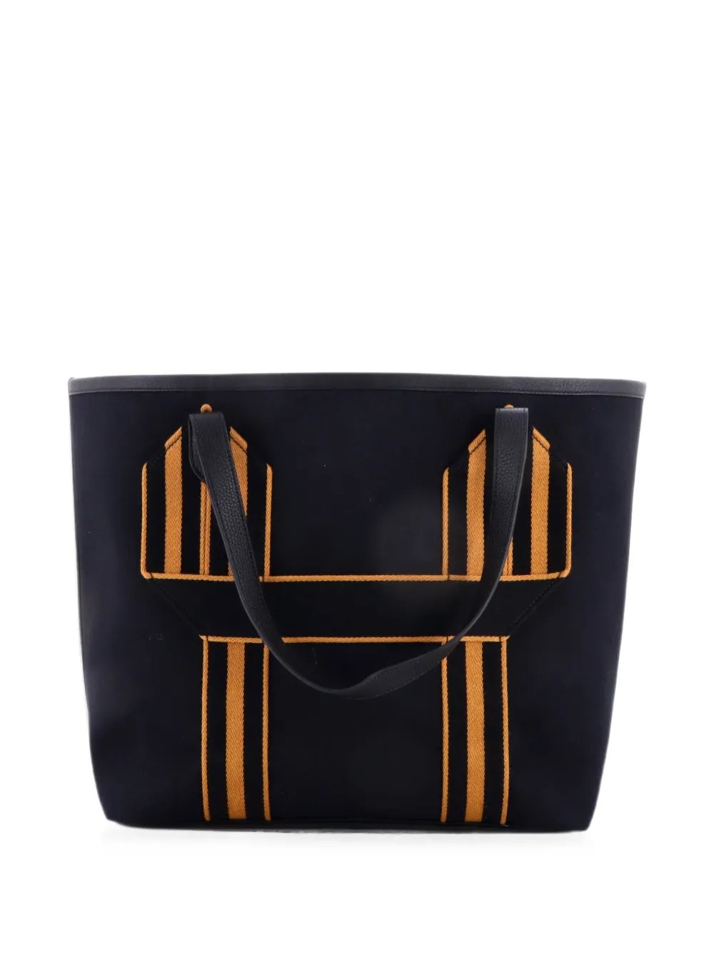 Pursangle Canvas with Leather tote bag
